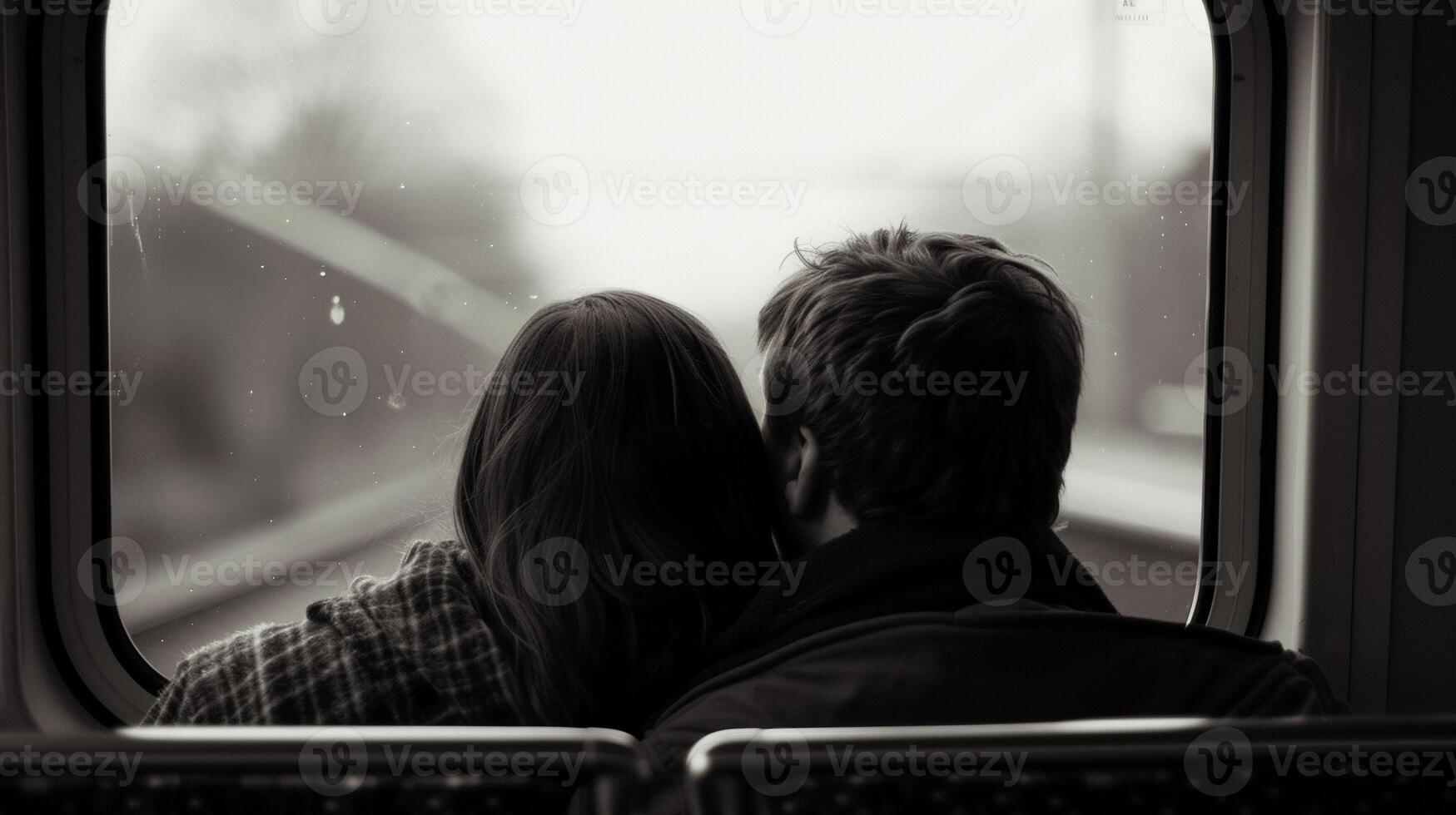 ai generado tren viaje romance, antecedentes imagen generativo ai foto