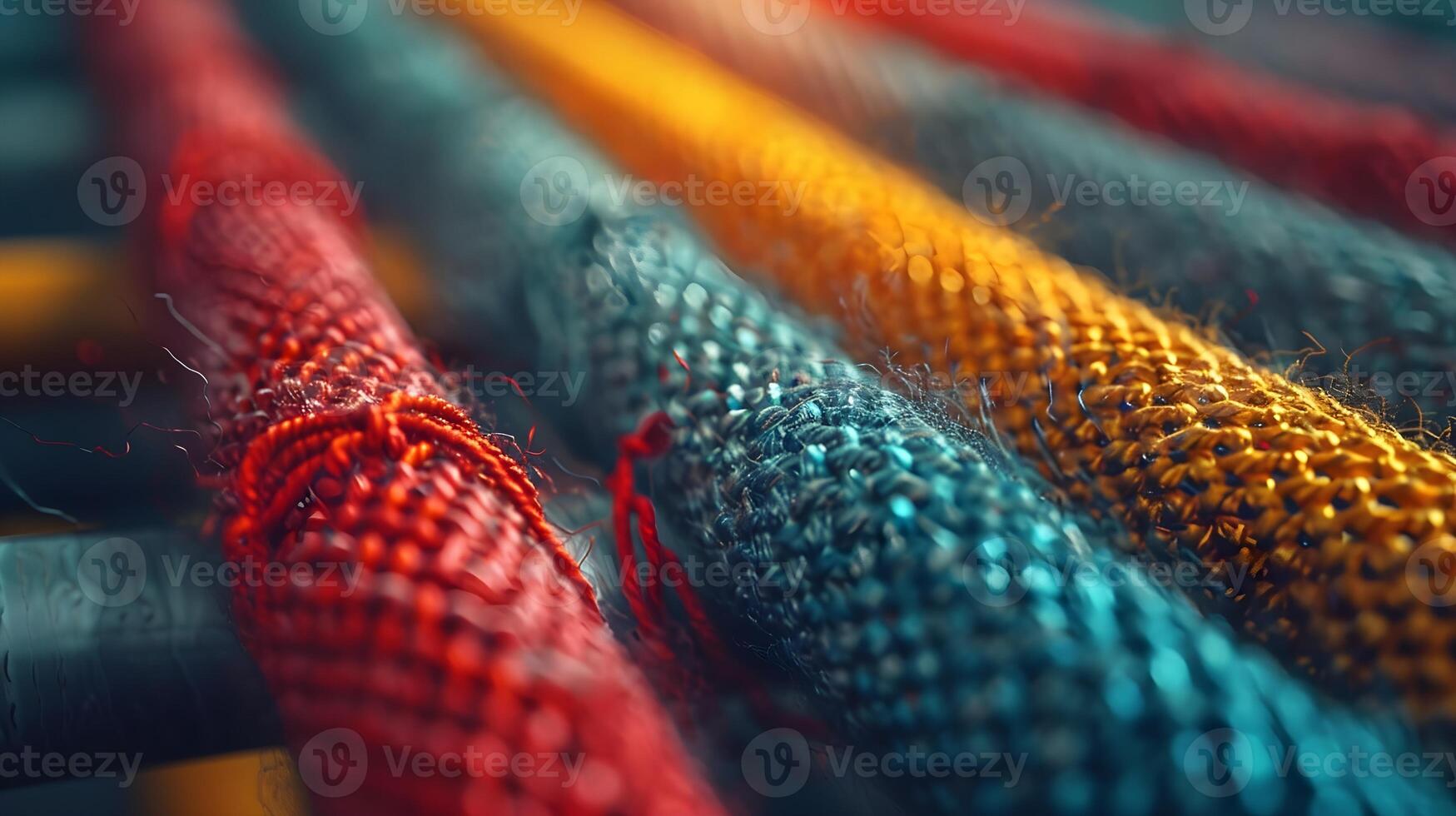 AI generated The symphony of individual threads in fabric, background image, AI generated photo