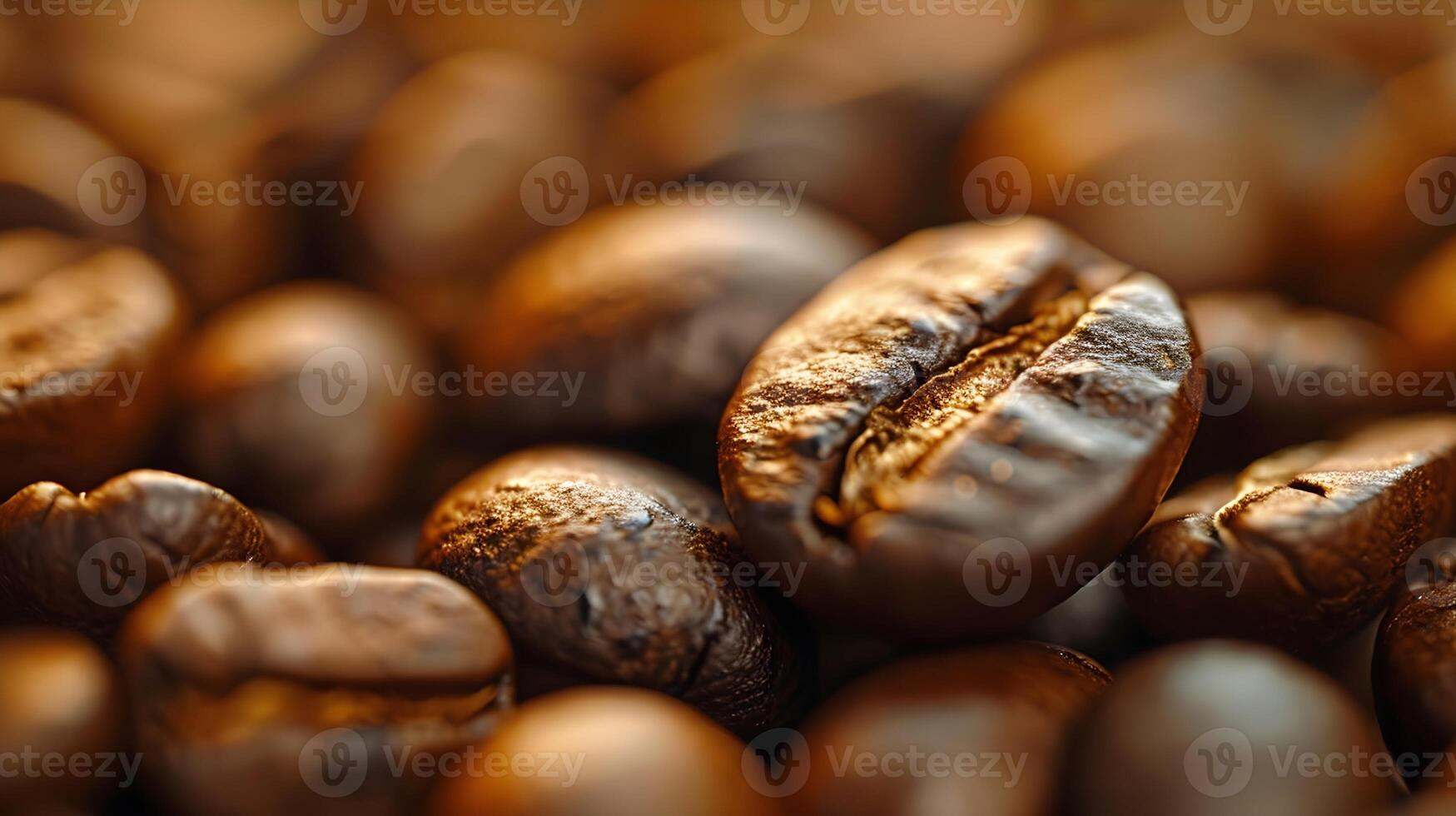 AI generated Textures and details of individual coffee beans, background image, AI generated photo