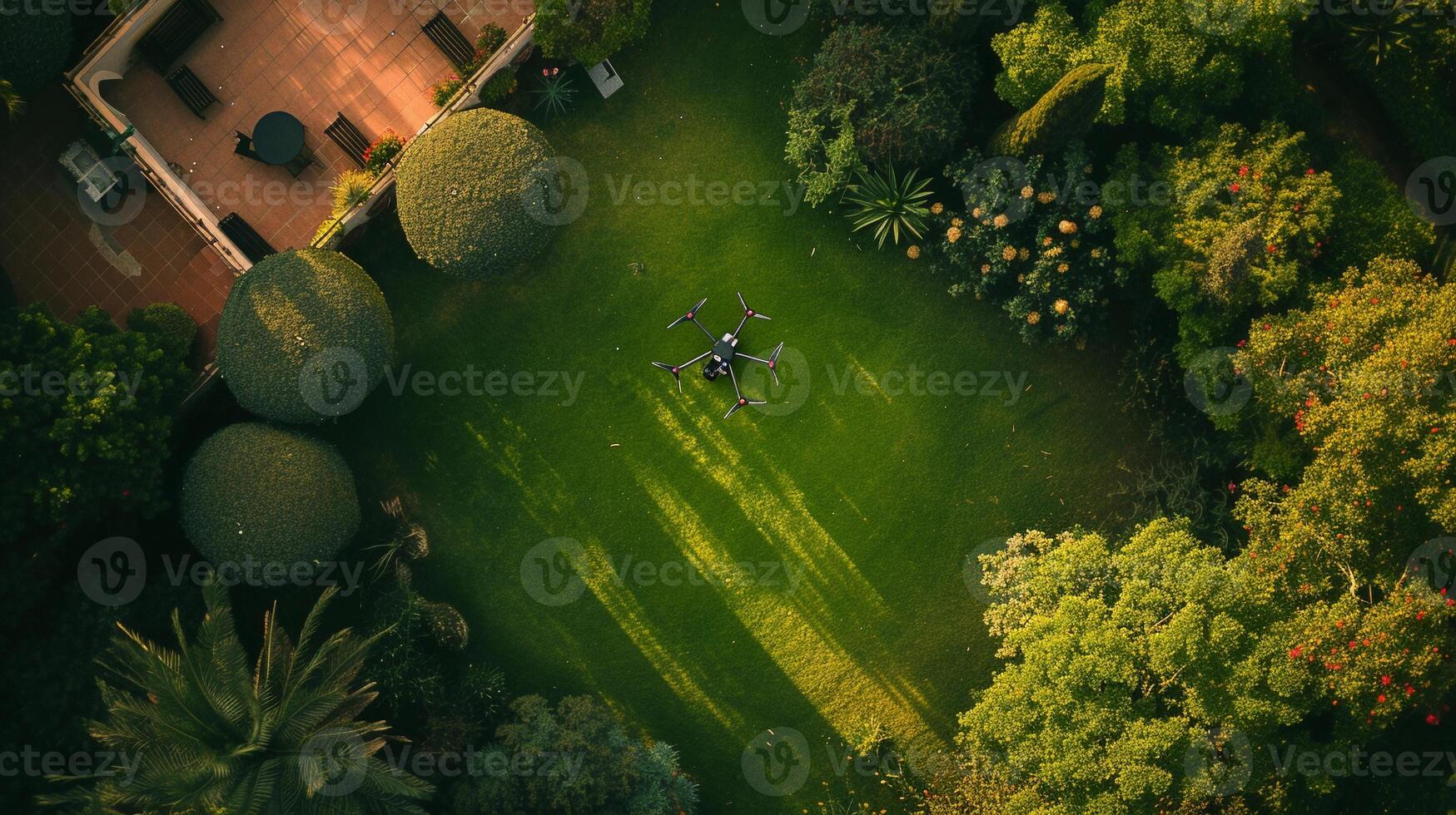 AI generated Drone Photography, background image, generative AI photo