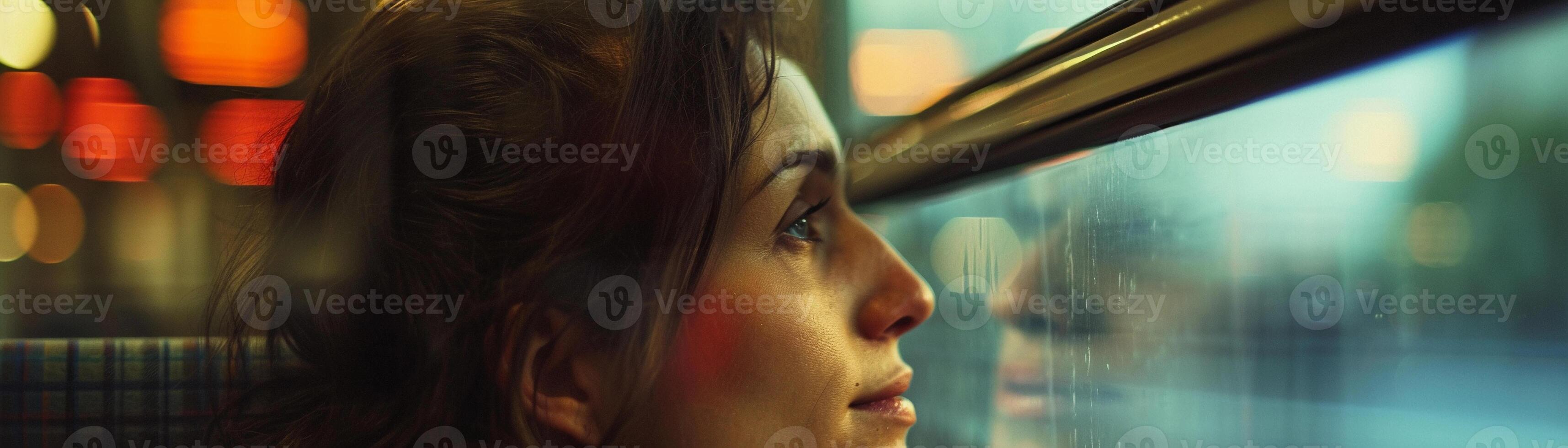 AI generated Train Journey Romance, background image generative AI photo