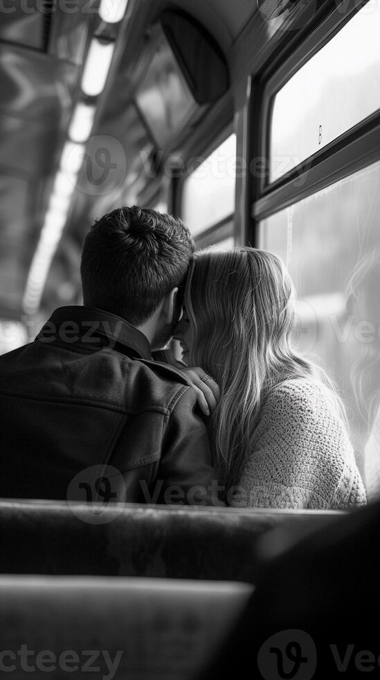 ai generado tren viaje romance, antecedentes imagen generativo ai foto