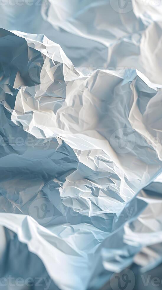 AI generated The elegance within the disarray of crumpled paper, background image, AI generated photo