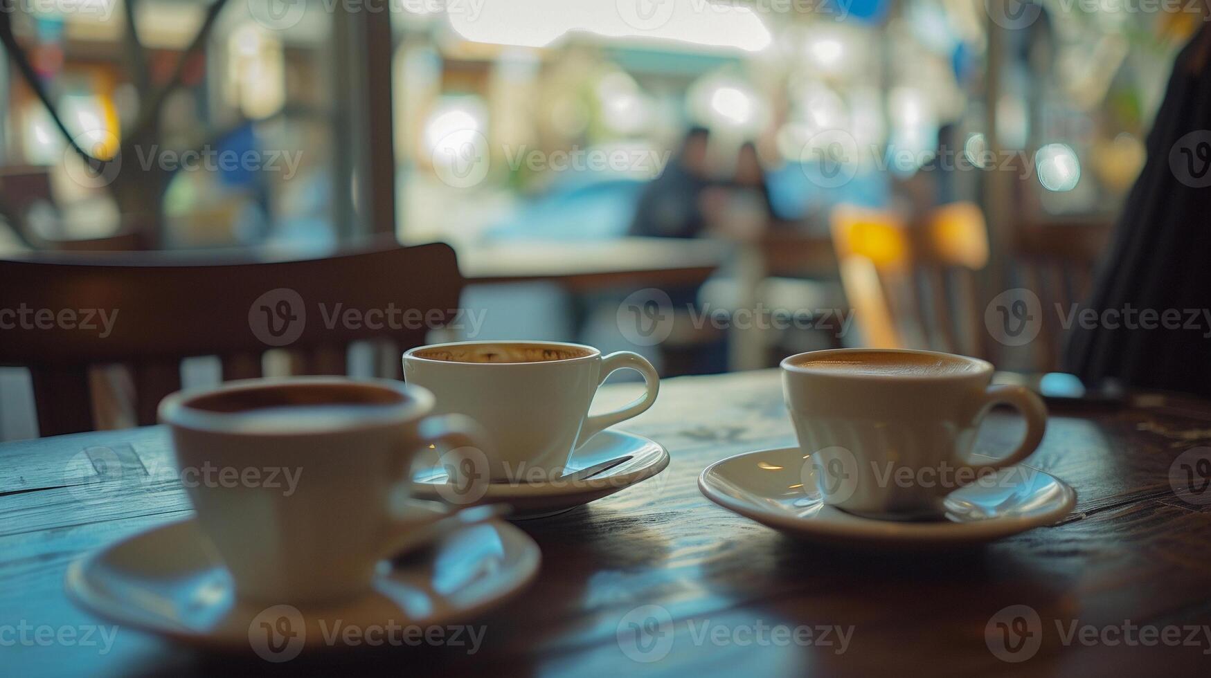 AI generated Coffee Break Conversations, background image, generative AI photo