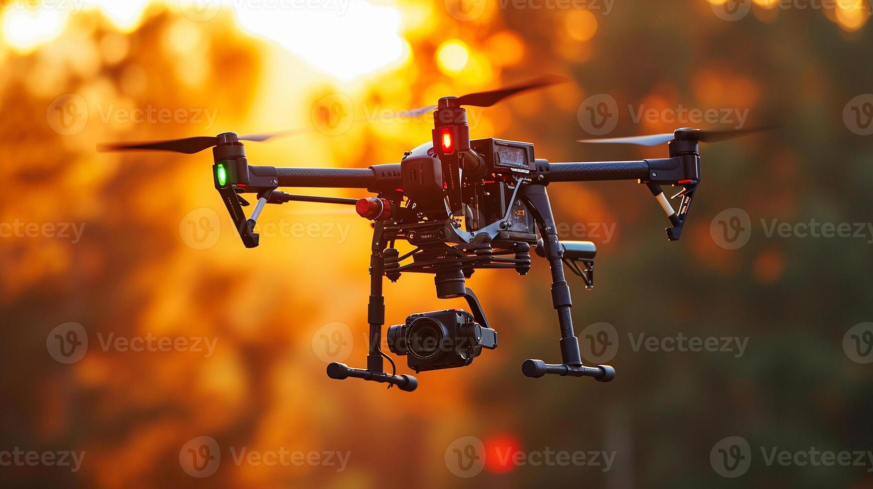 AI generated Showcase a drone capturing breathtaking aerial views, background image, generative AI photo