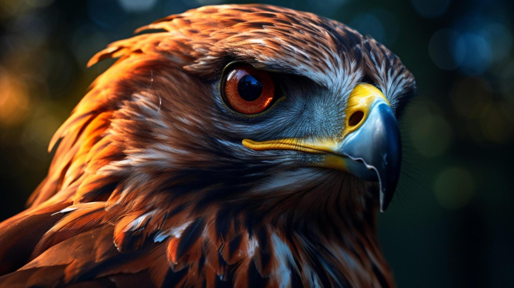 AI generated hawk high quality image photo