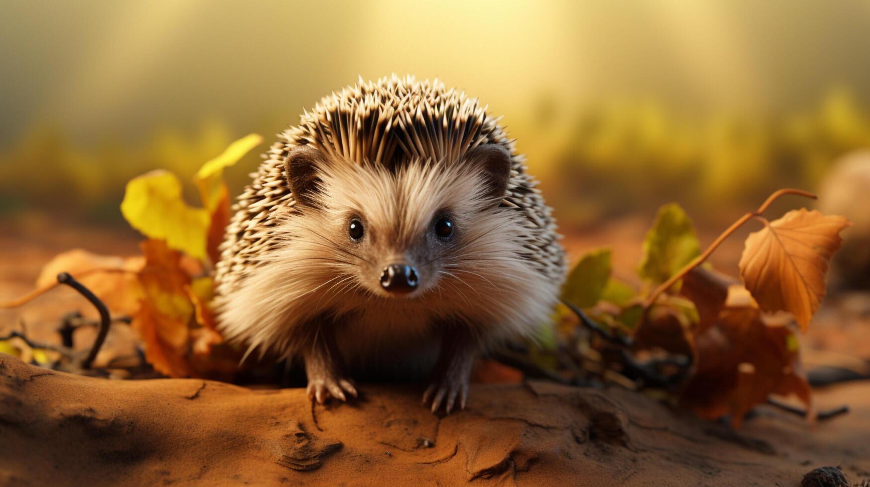 AI generated hedgehog high quality image photo