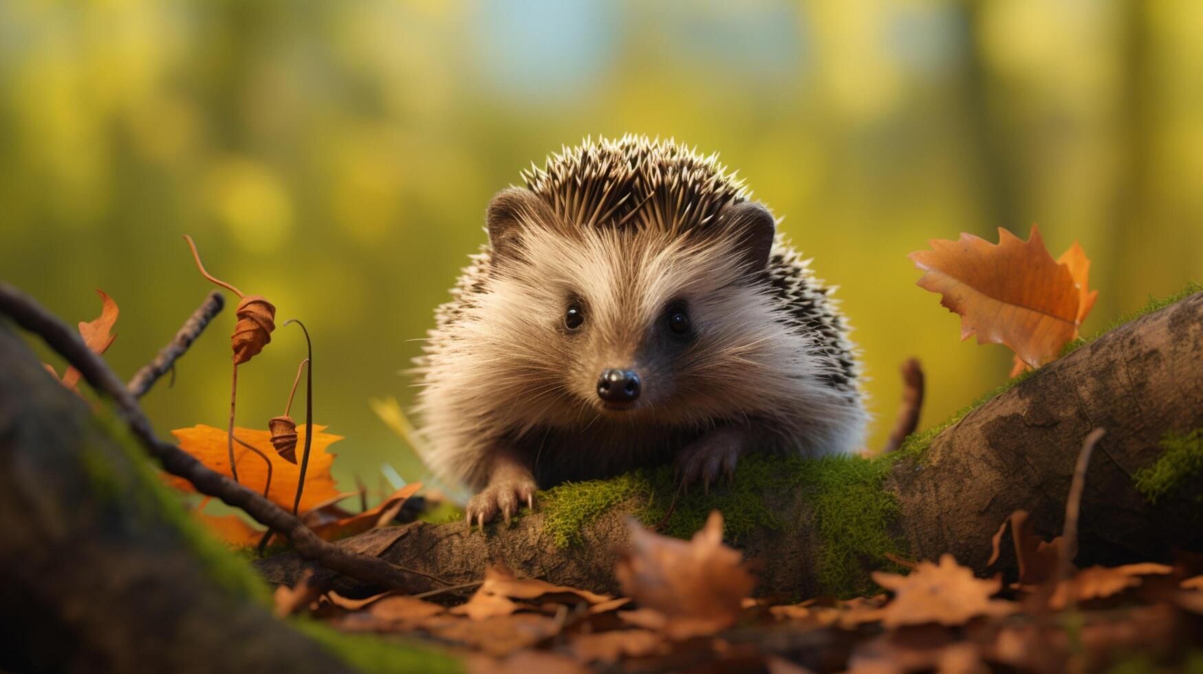 AI generated hedgehog high quality image photo