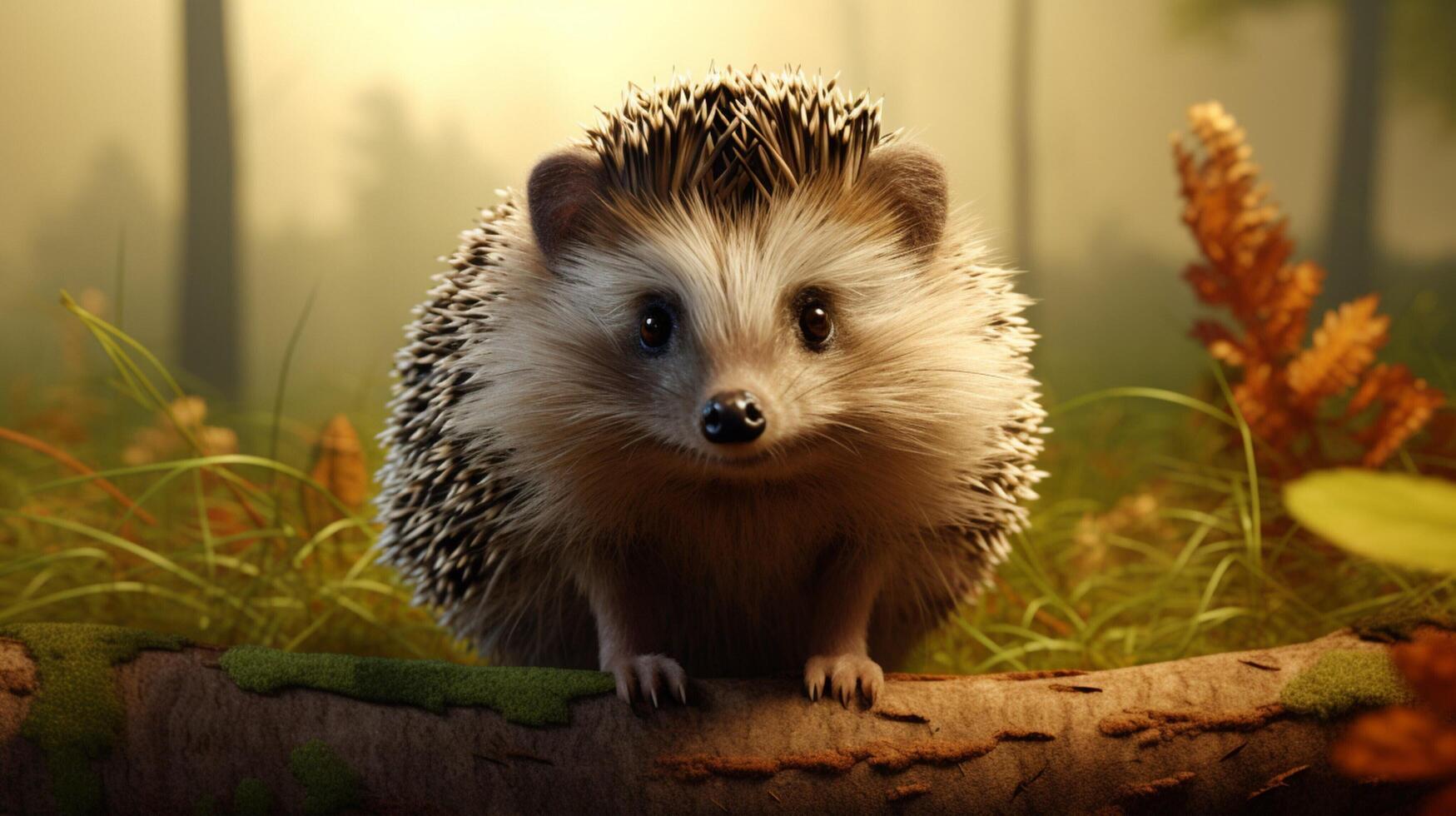 AI generated hedgehog high quality image photo