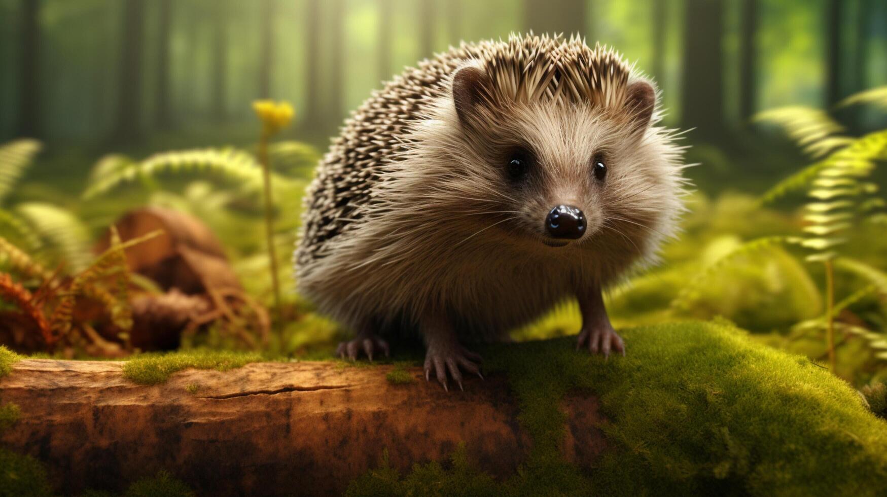 AI generated hedgehog high quality image photo