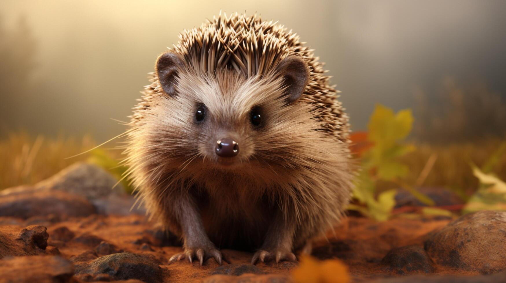 AI generated hedgehog high quality image photo