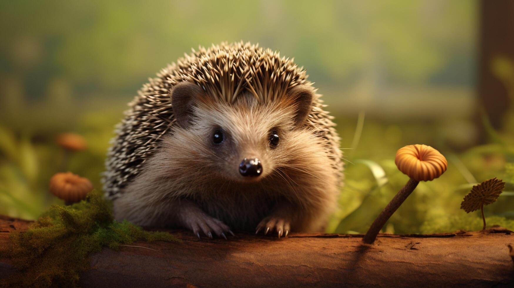 AI generated hedgehog high quality image photo