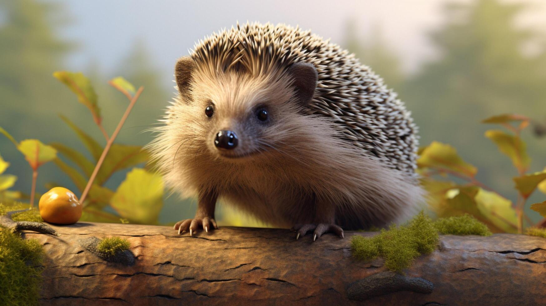 AI generated hedgehog high quality image photo