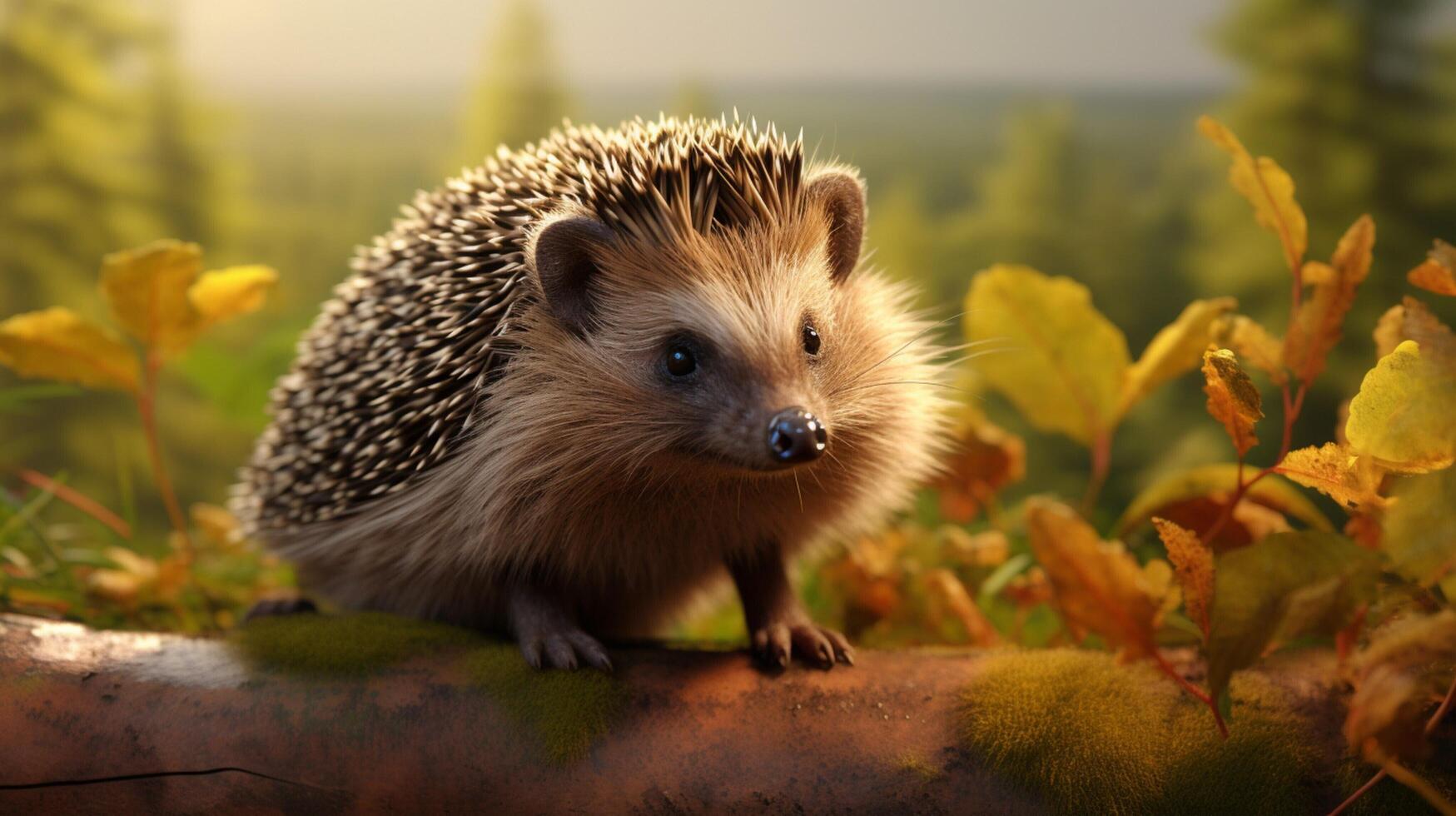 AI generated hedgehog high quality image photo