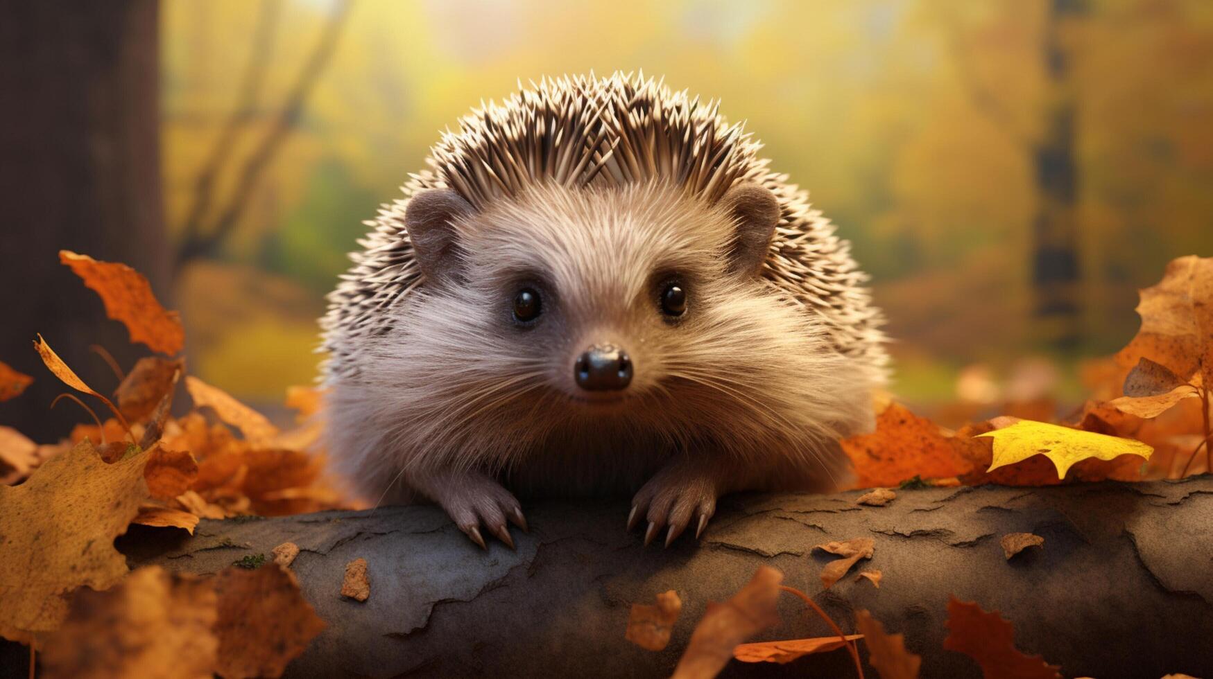 AI generated hedgehog high quality image photo