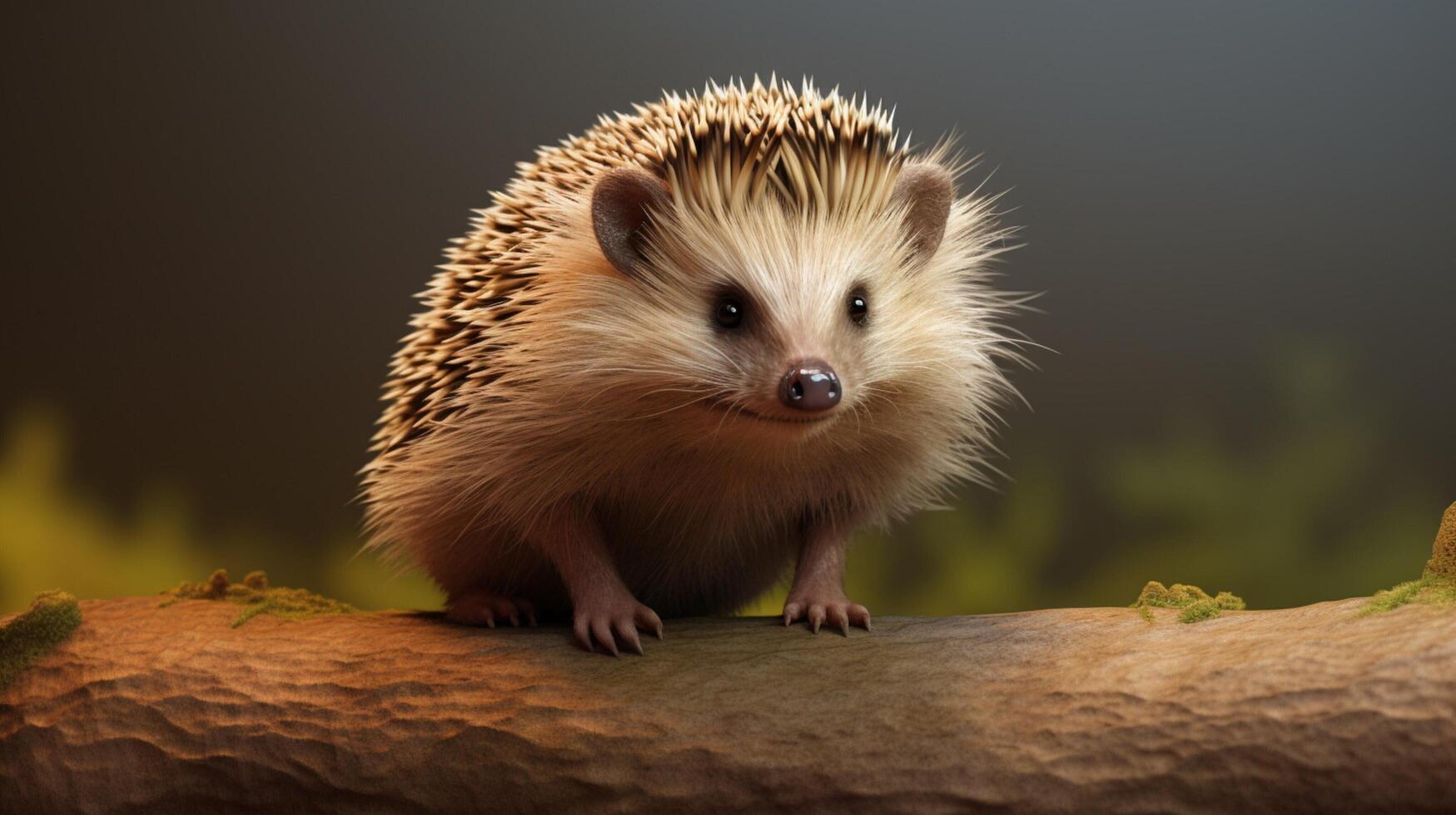 AI generated hedgehog high quality image photo