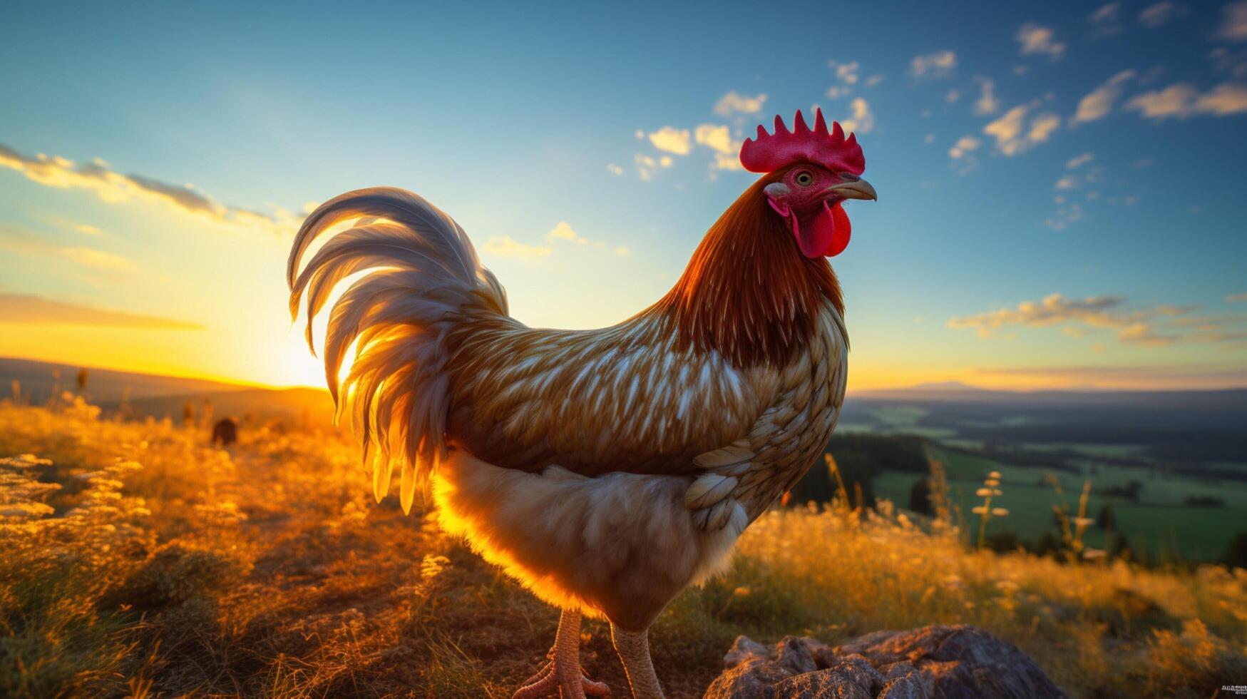 AI generated hen high quality image photo