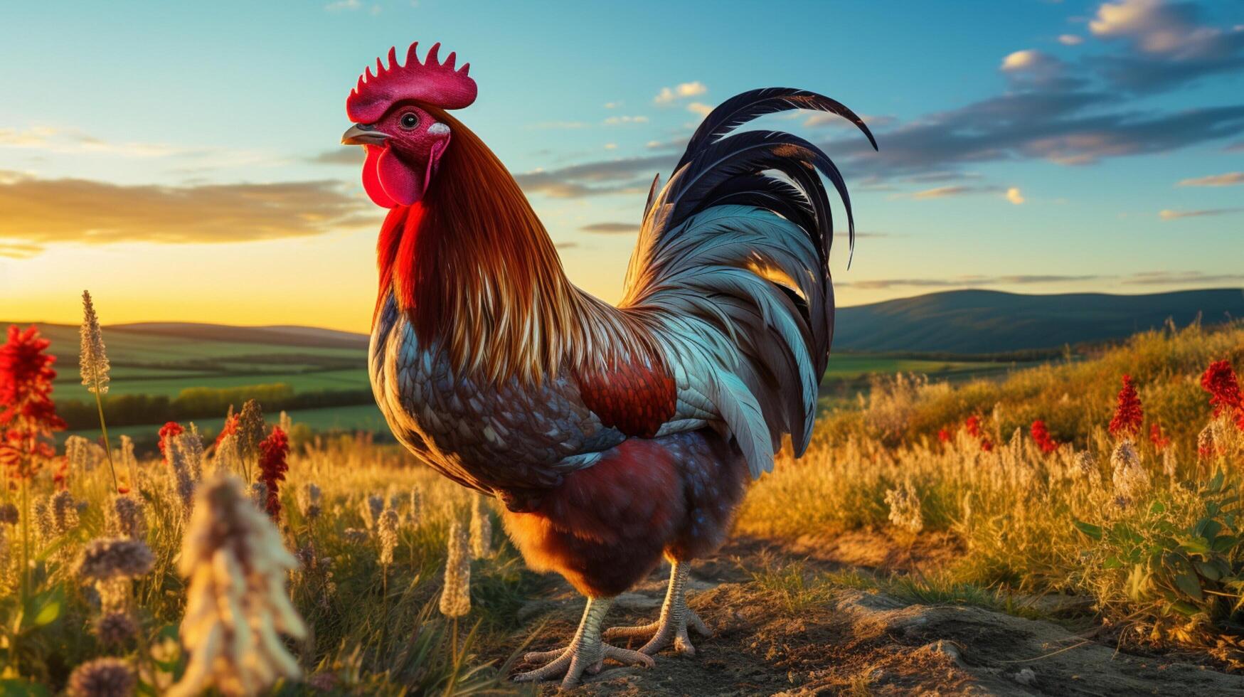 AI generated hen high quality image photo