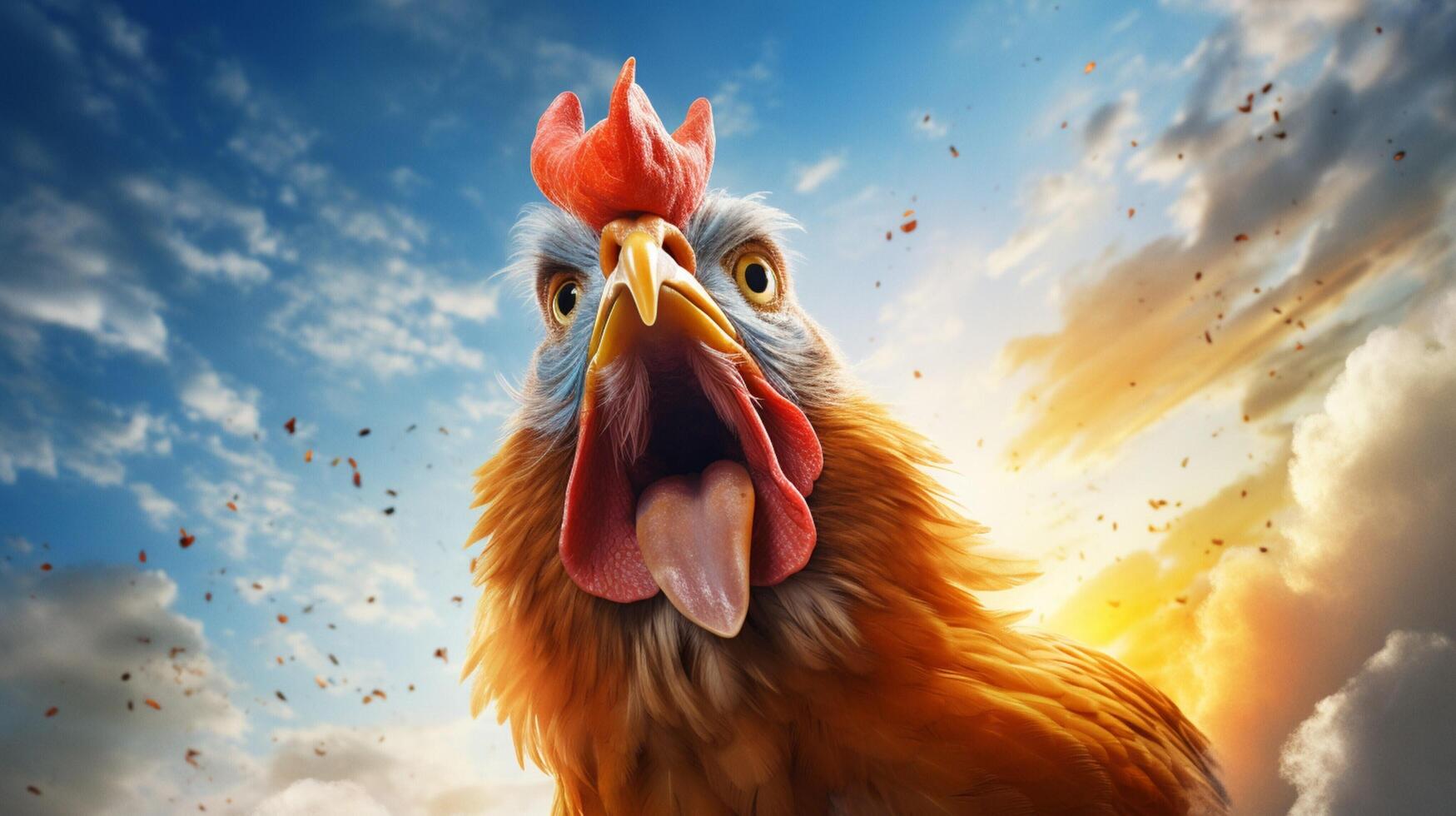 AI generated hen high quality image photo