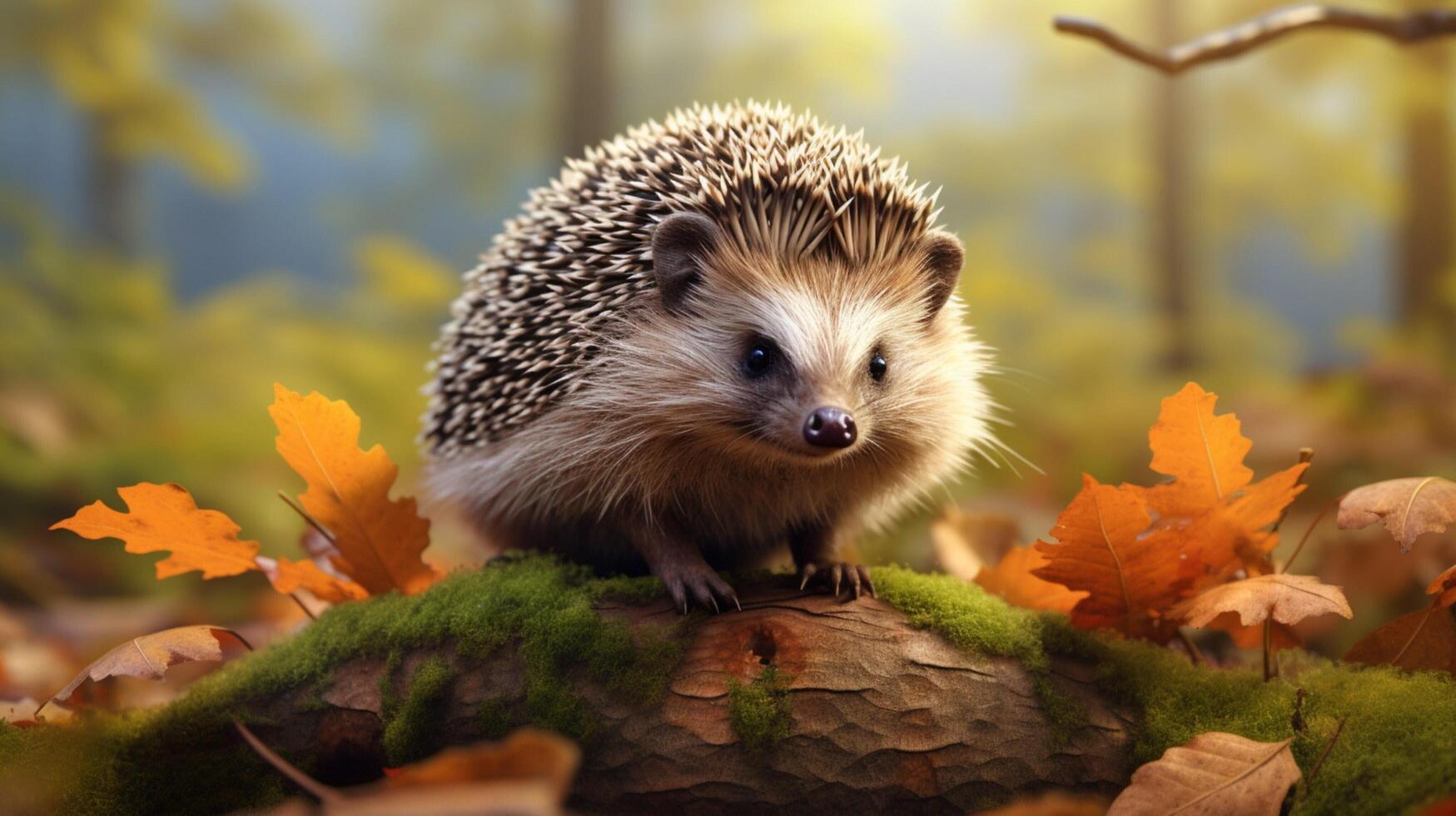 AI generated hedgehog high quality image photo