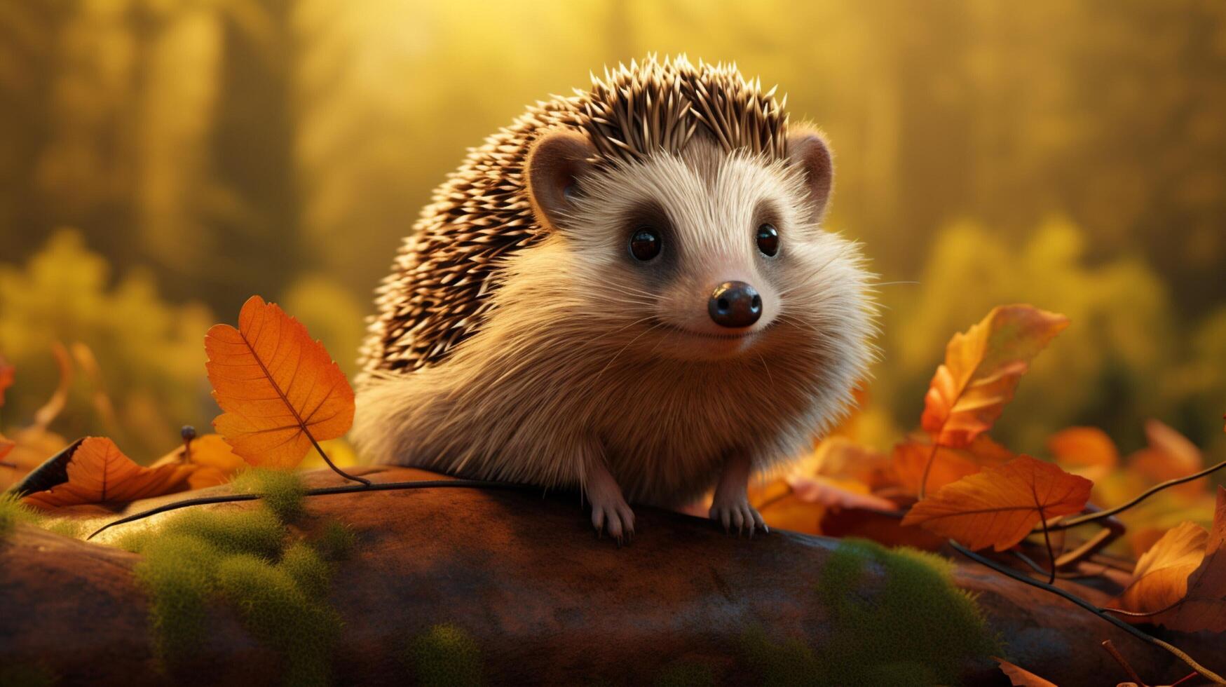 AI generated hedgehog high quality image photo