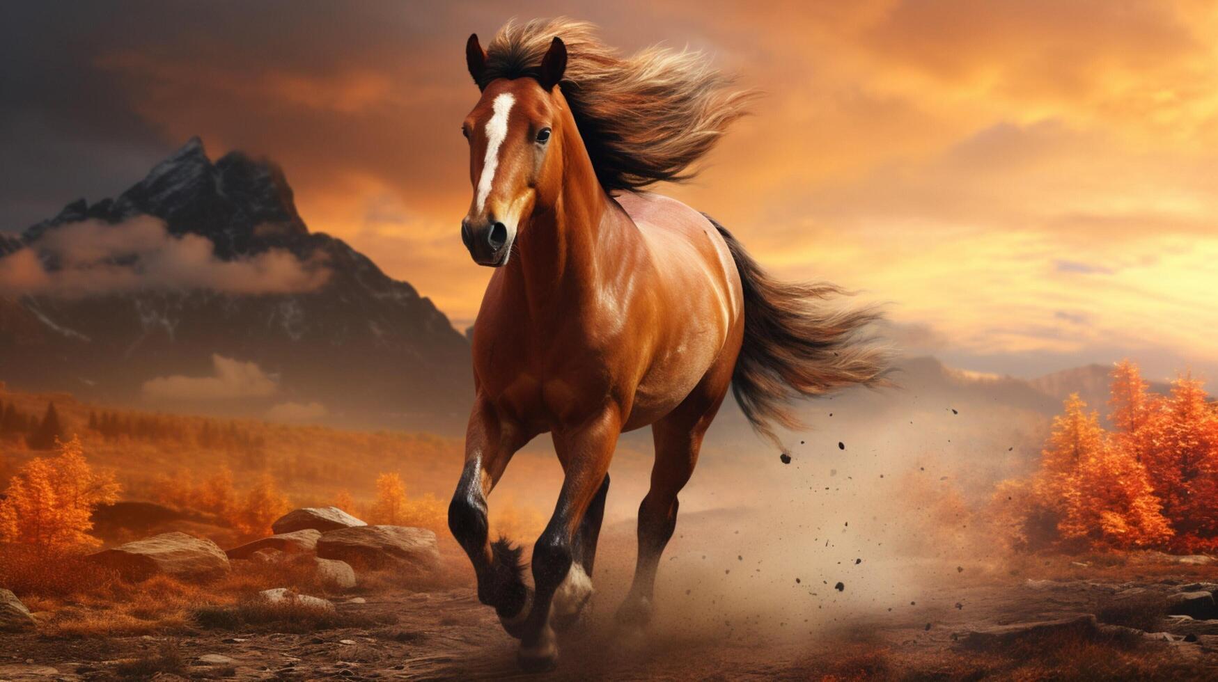 AI generated horse high quality image photo