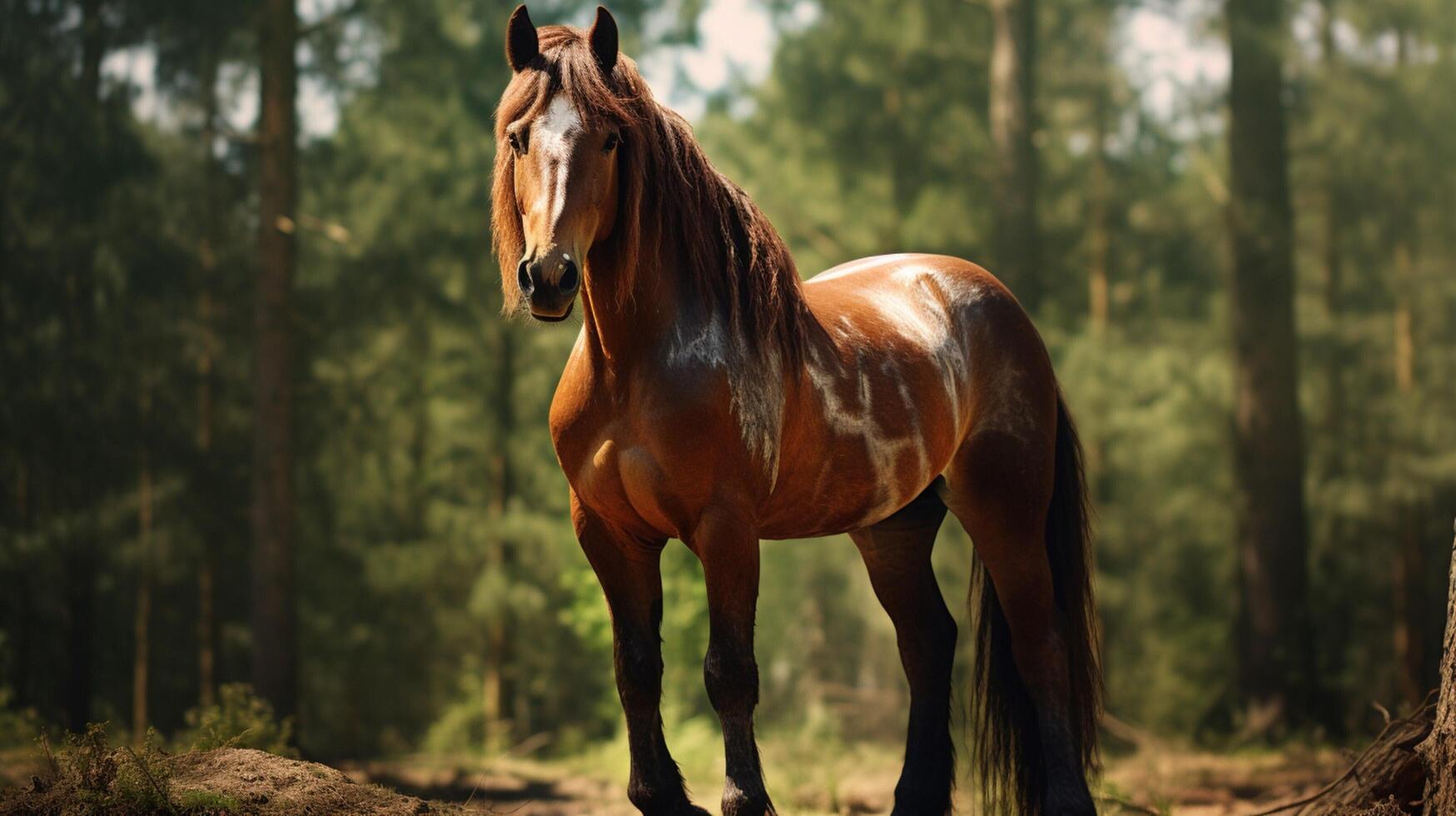 AI generated horse high quality image photo