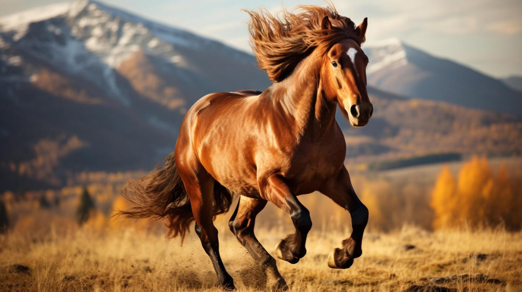 AI generated horse high quality image photo