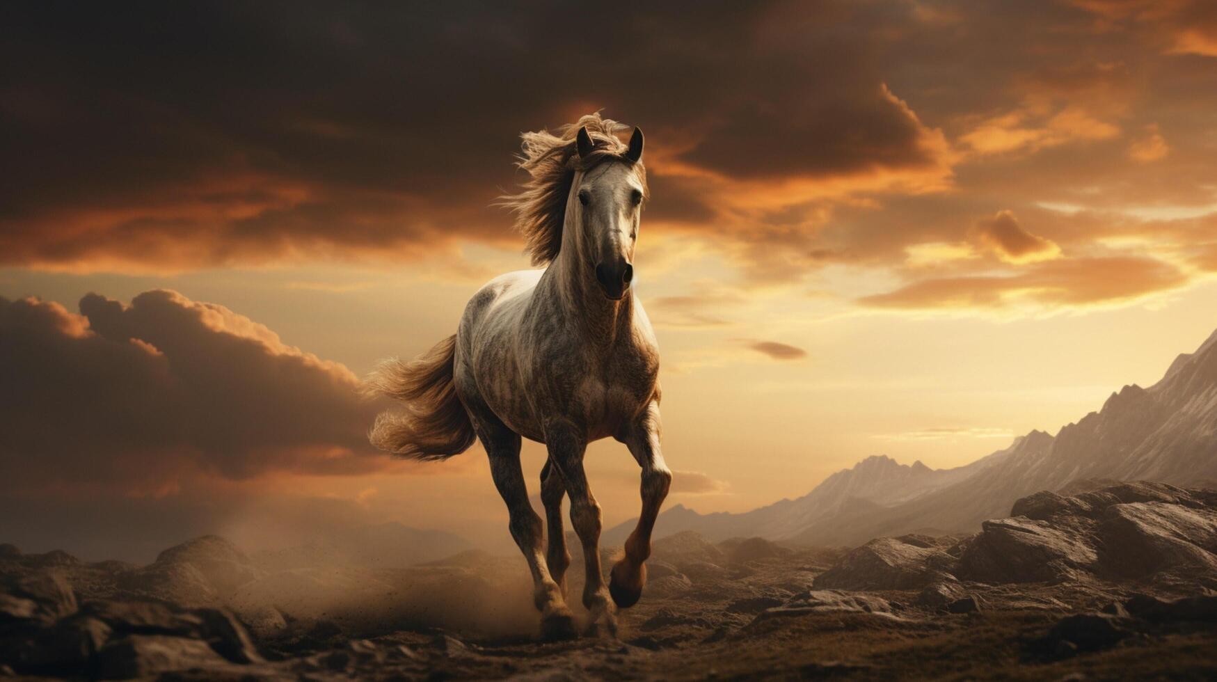 AI generated horse high quality image photo