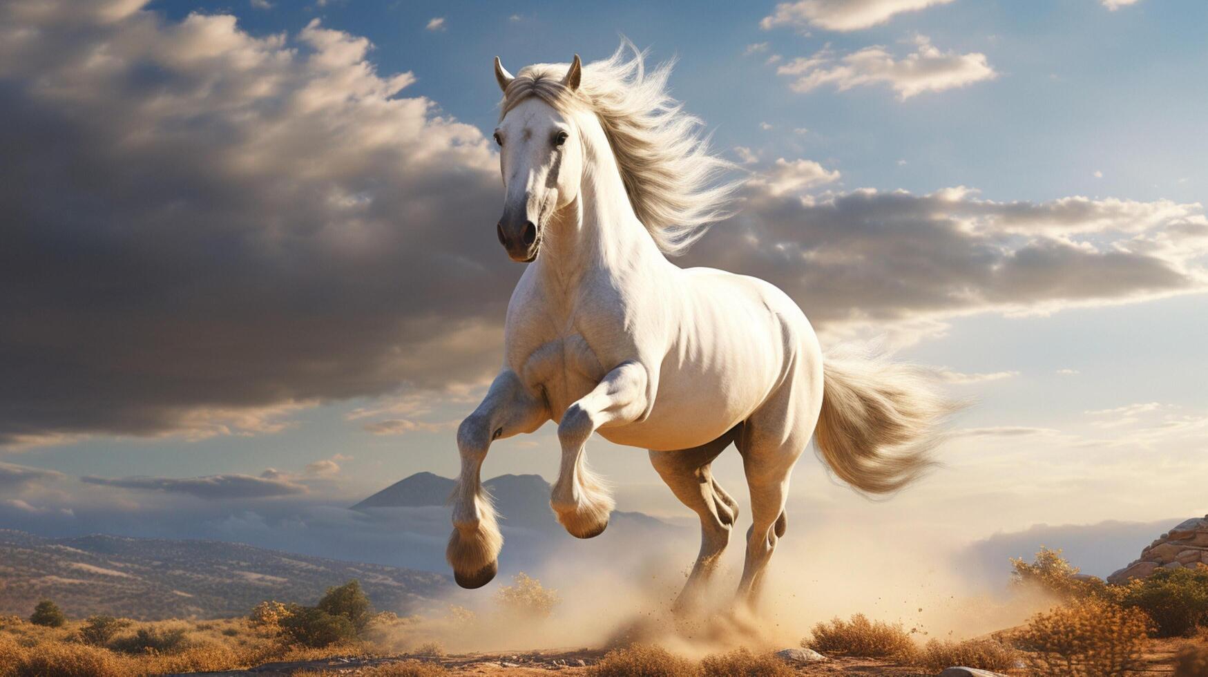 AI generated horse high quality image photo