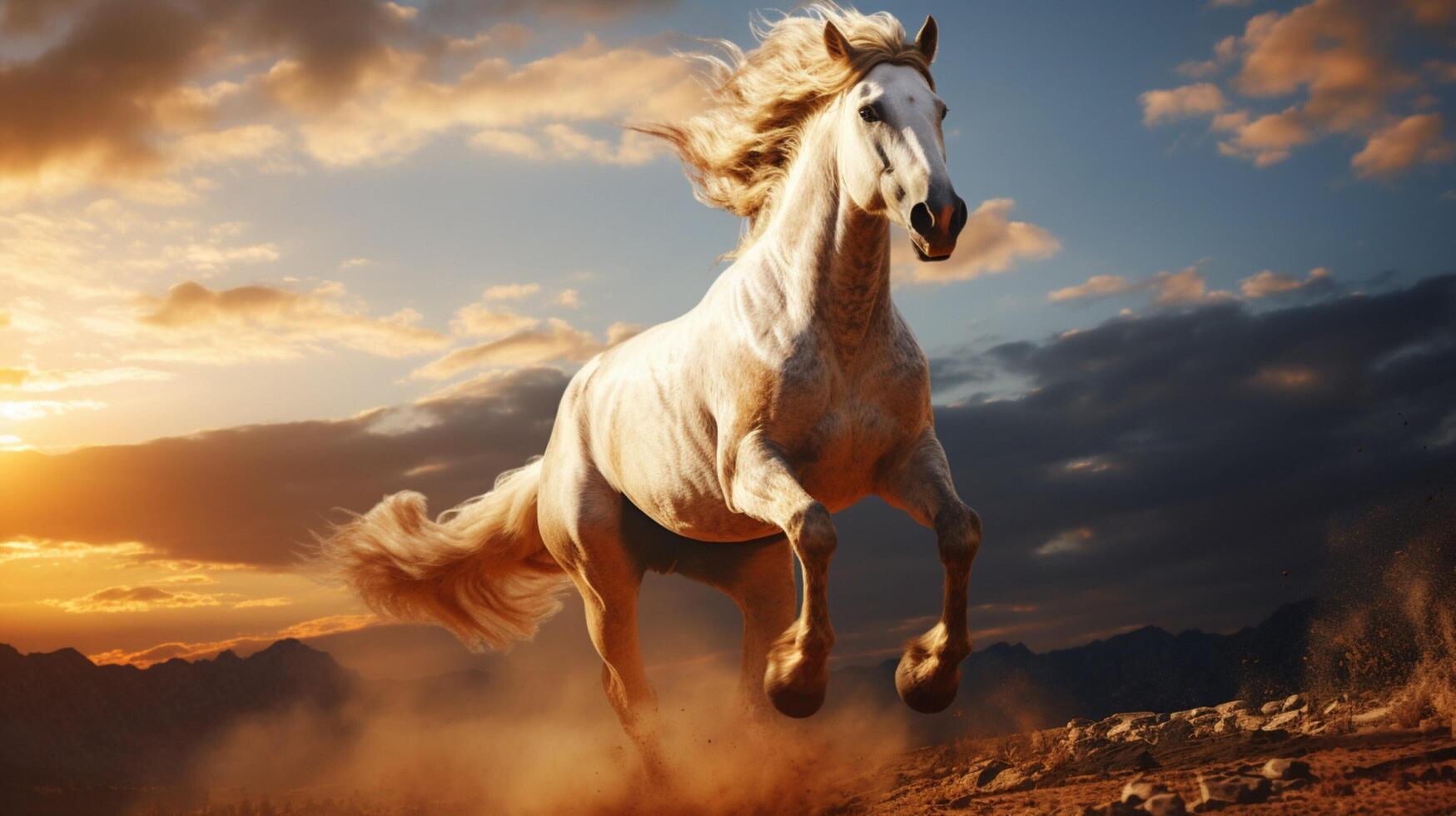 AI generated horse high quality image photo