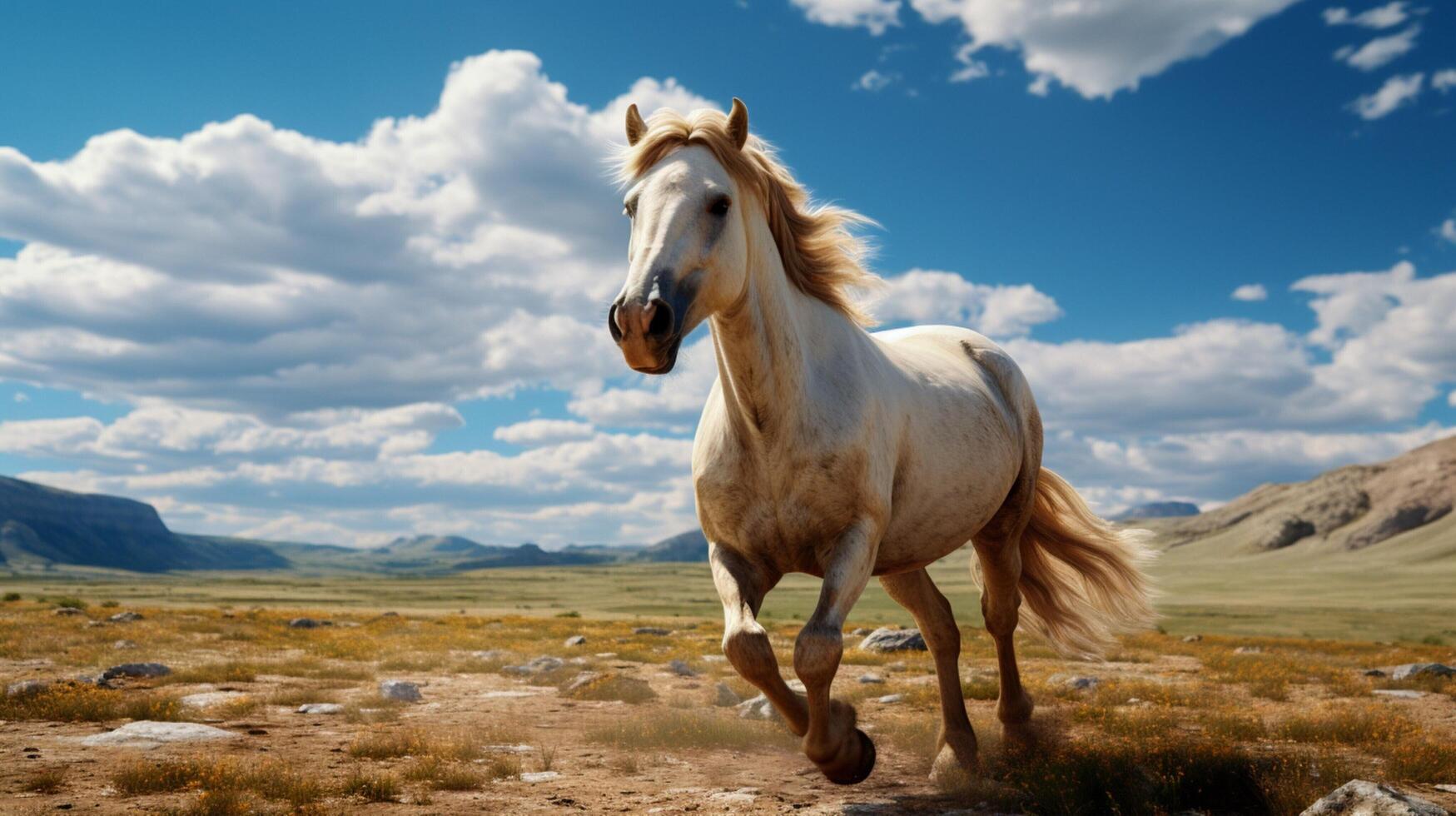 AI generated horse high quality image photo