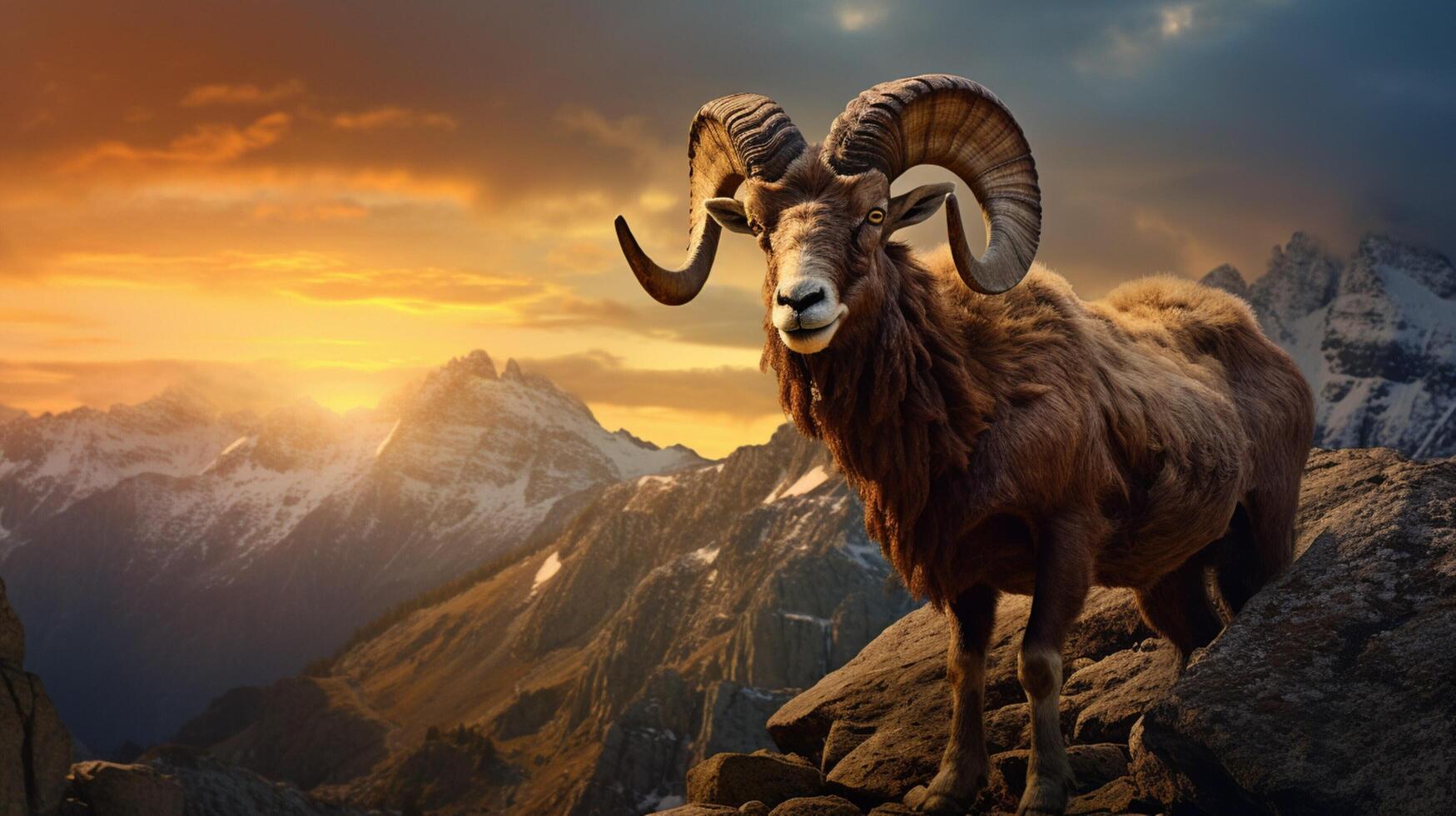 AI generated ibex high quality image photo