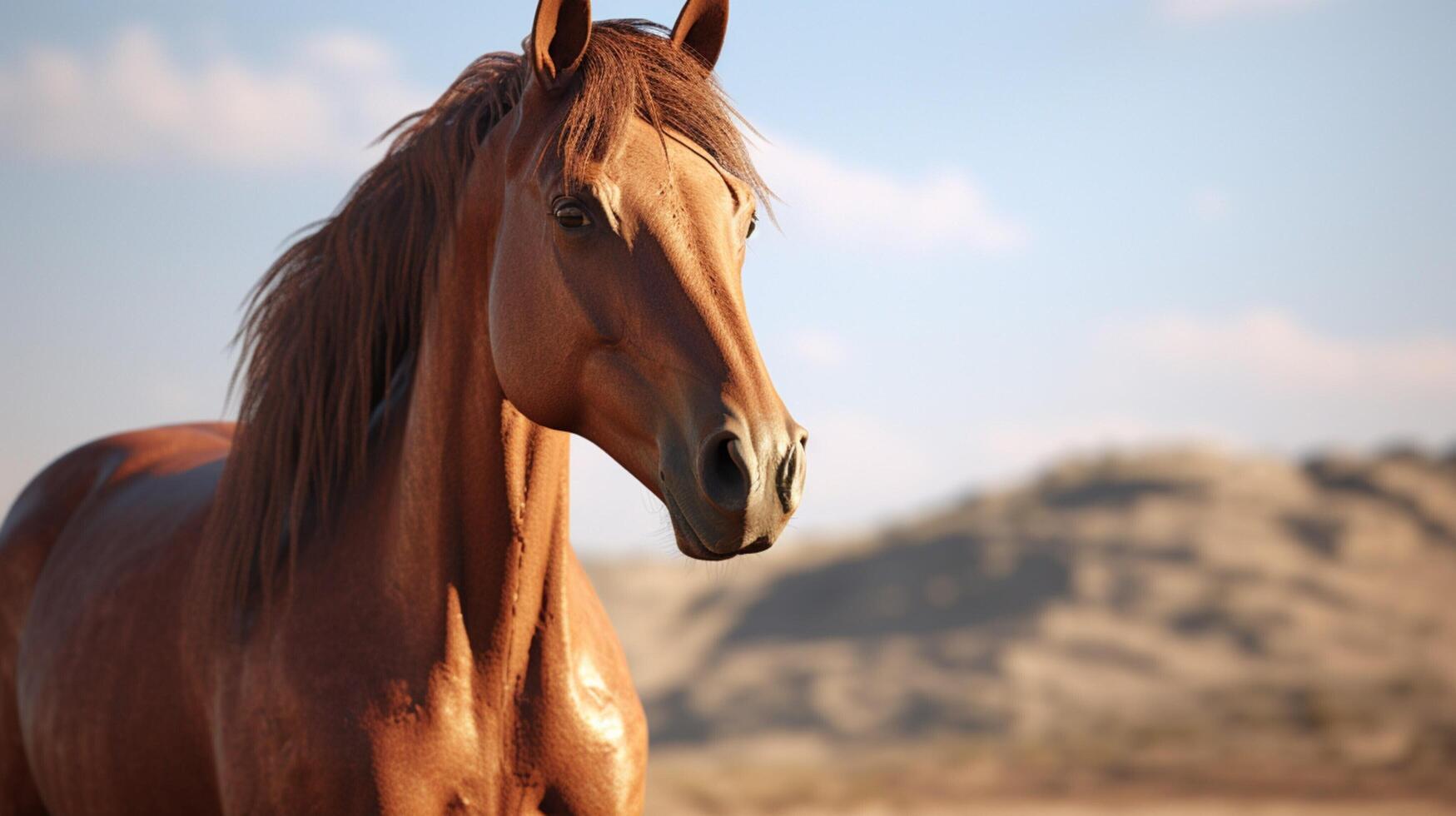 AI generated horse high quality image photo