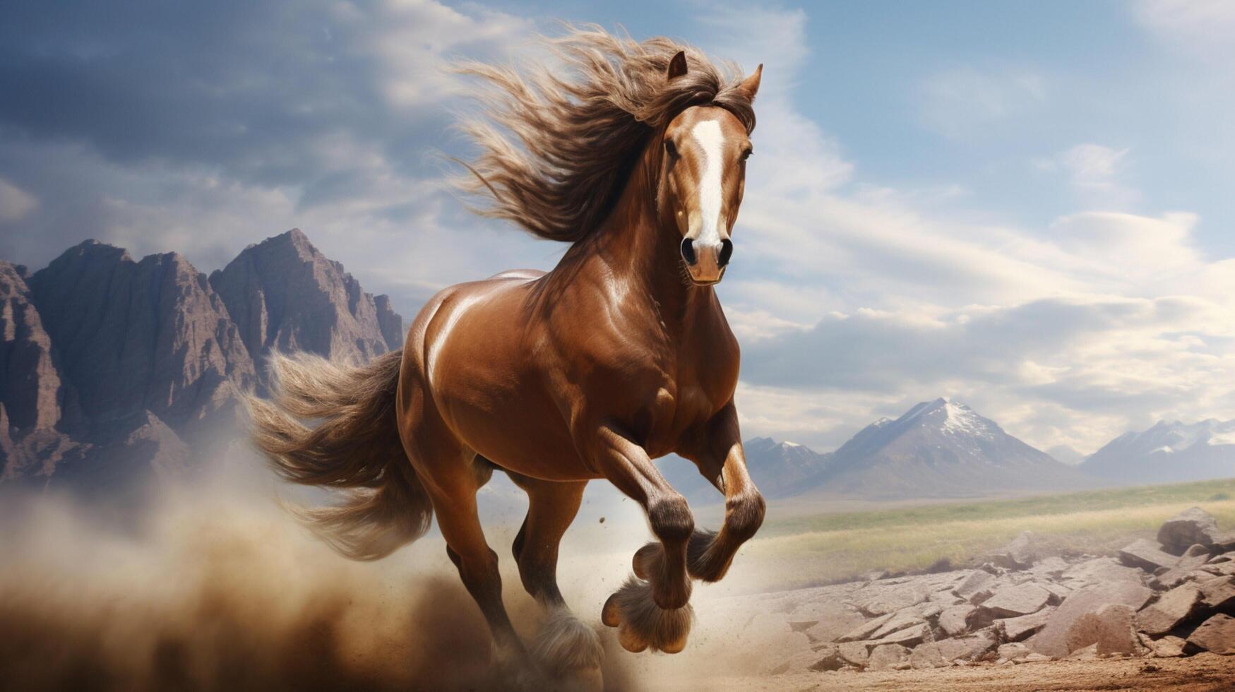 AI generated horse high quality image photo