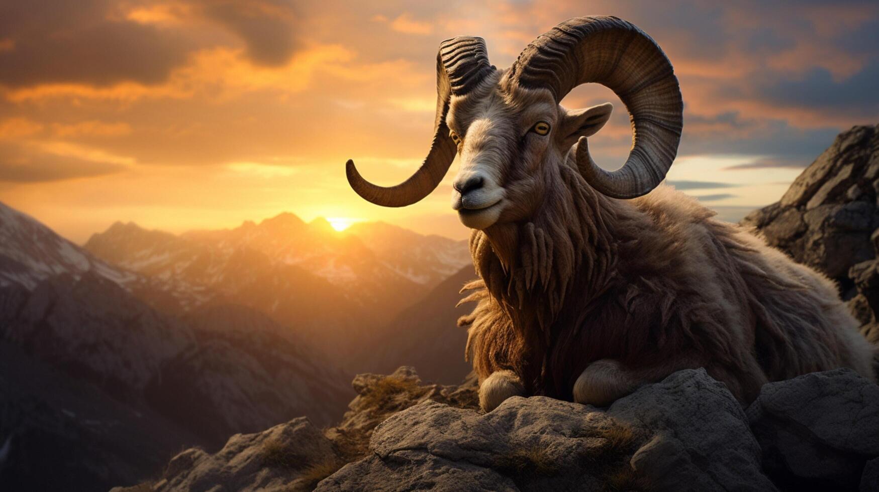 AI generated ibex high quality image photo