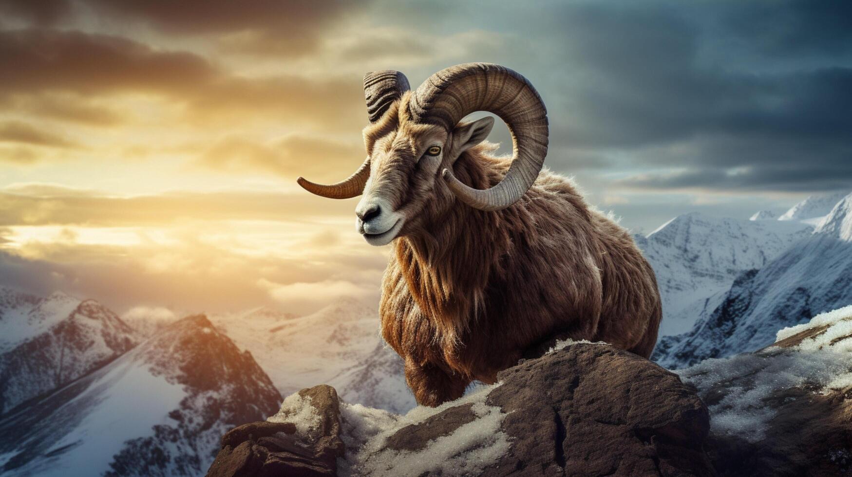AI generated ibex high quality image photo