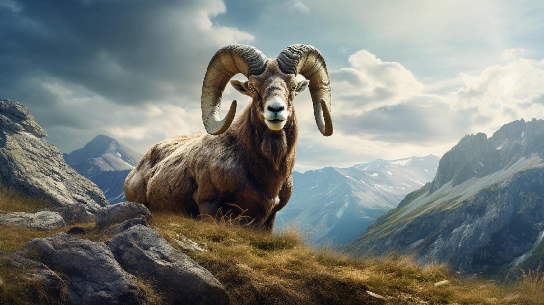 AI generated ibex high quality image photo