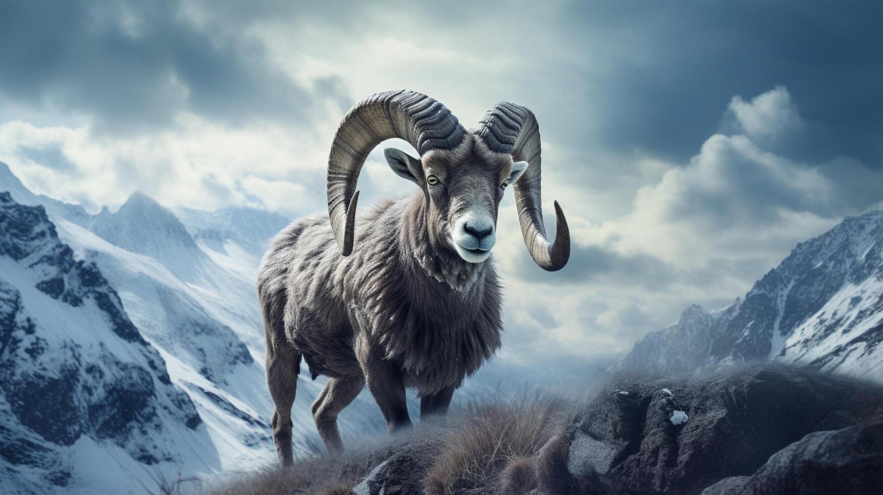 AI generated ibex high quality image photo