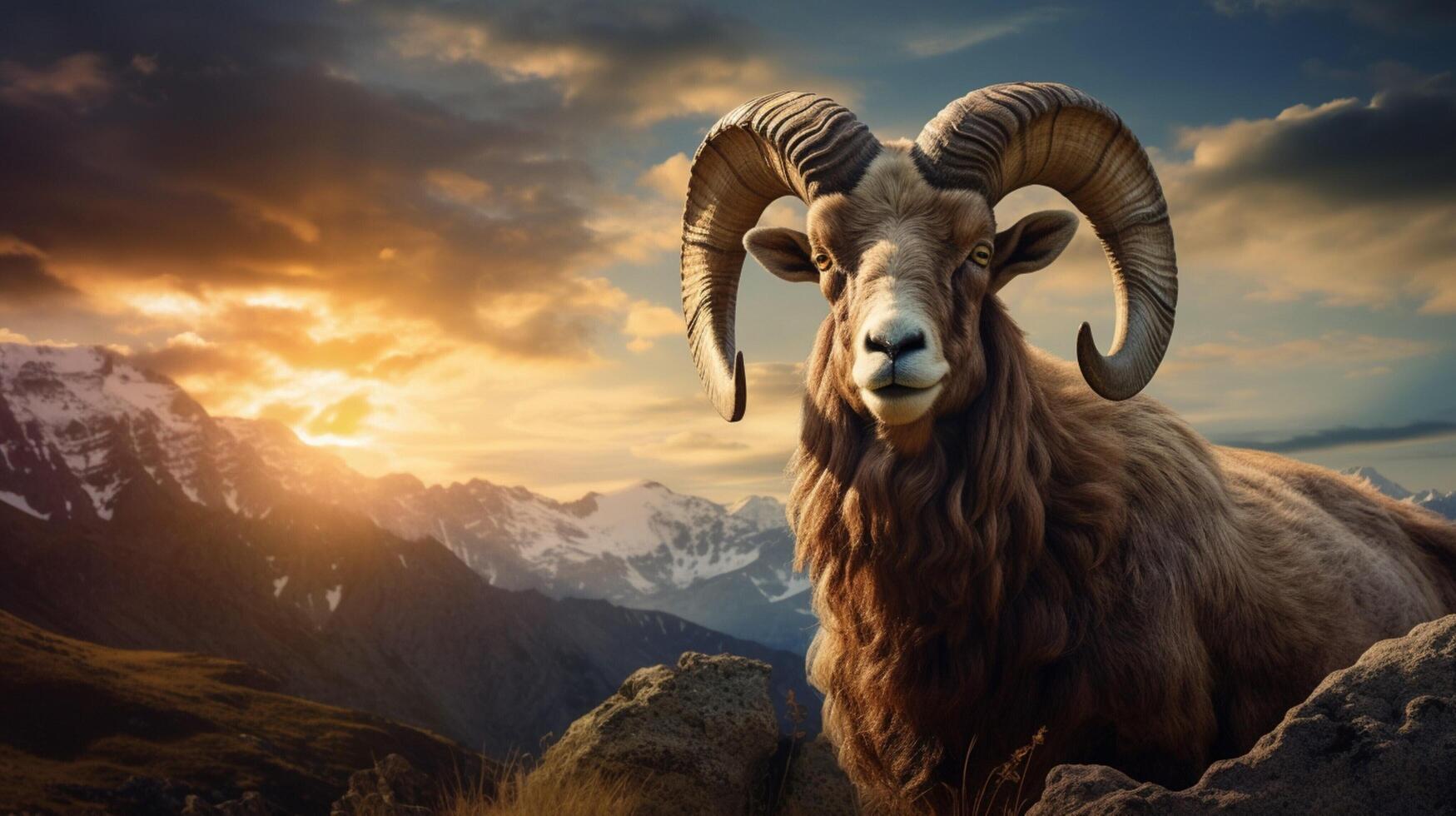 AI generated ibex high quality image photo