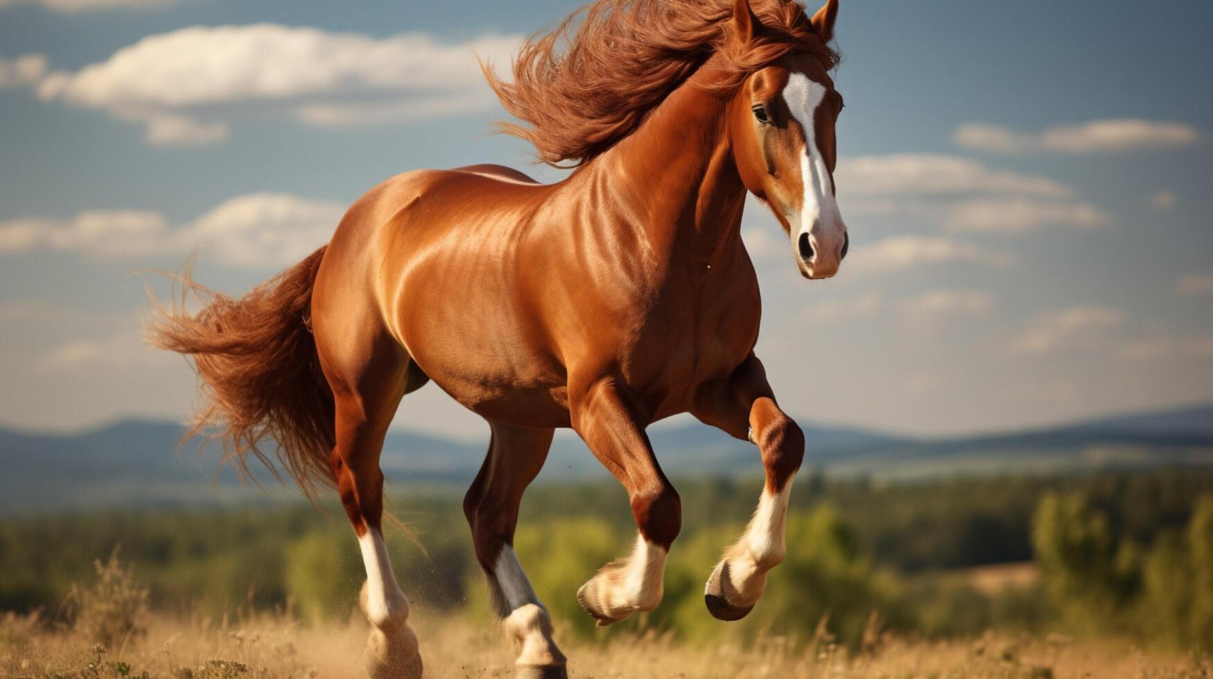 AI generated horse high quality image photo