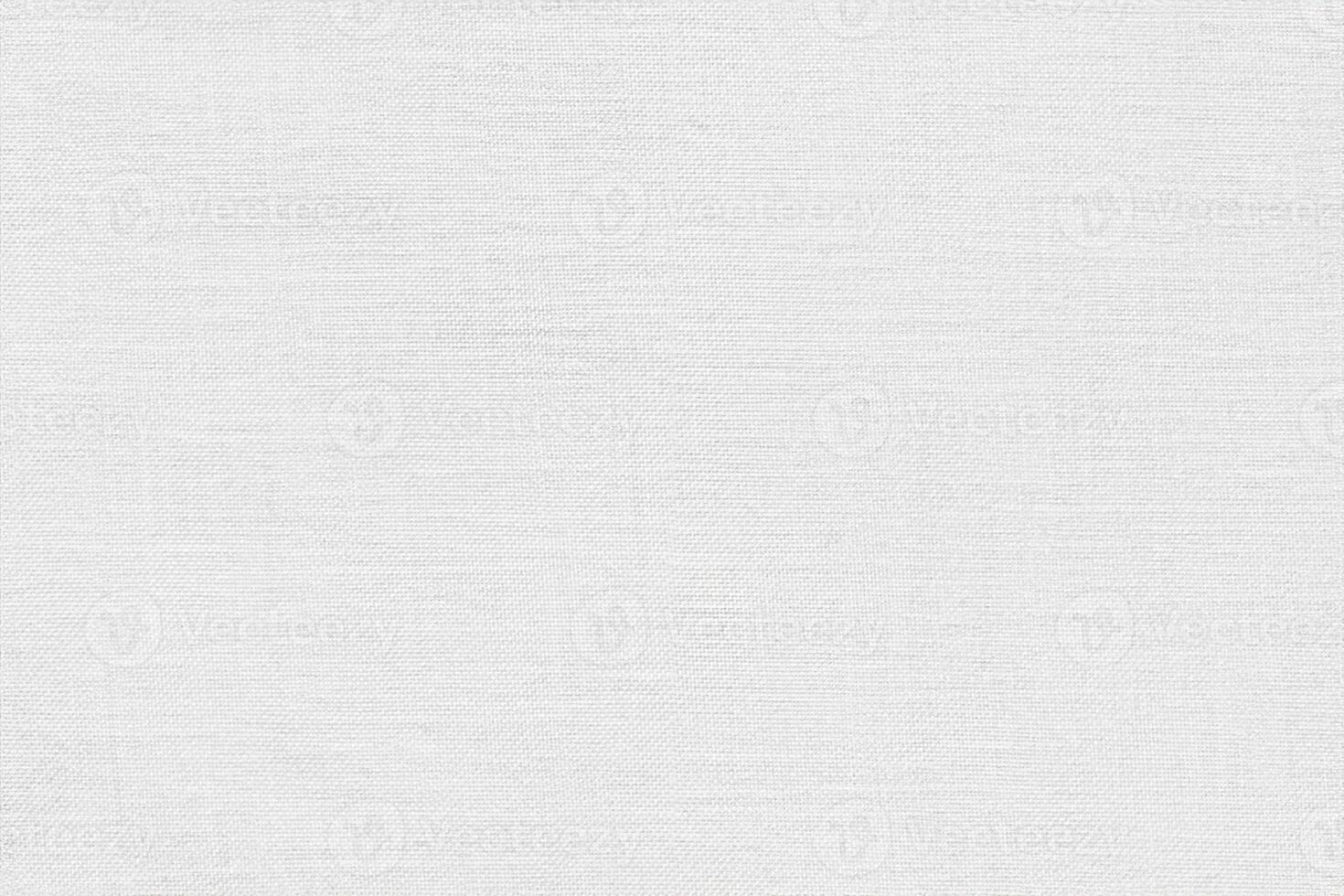 White linen canvas fabric texture background photo