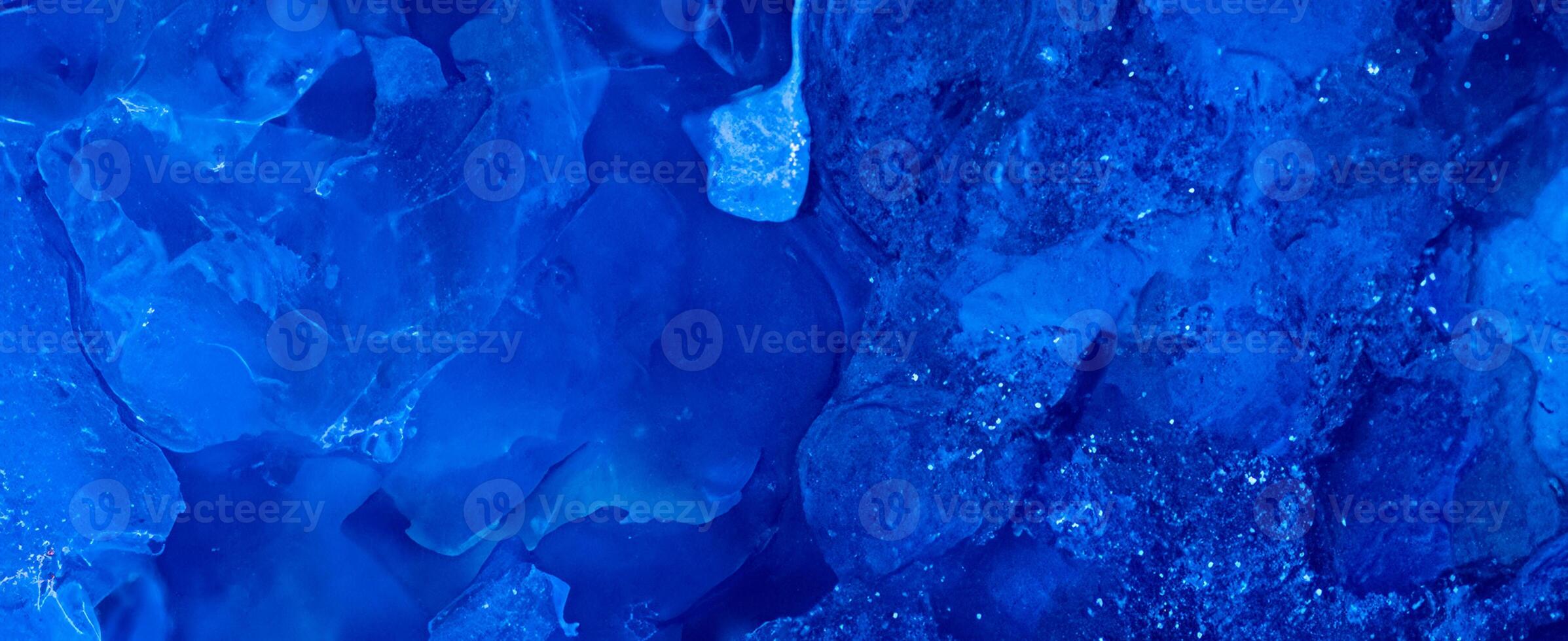 Abstract blue and ink blue colorful marble granite natural stone paper ocean texture background banner panorama photo