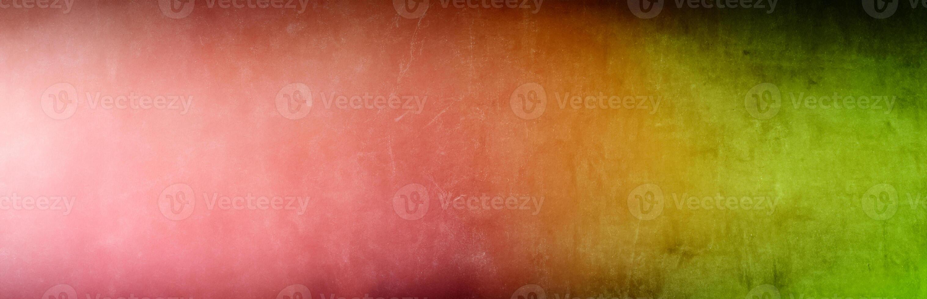 colorful orange and violet gradient on grunge cement wall for banner background photo