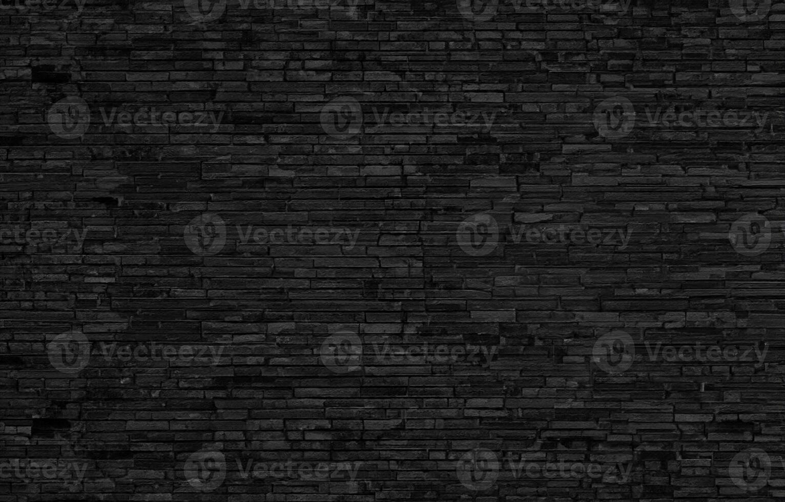 Black texture with brick wall for background website or design. photo