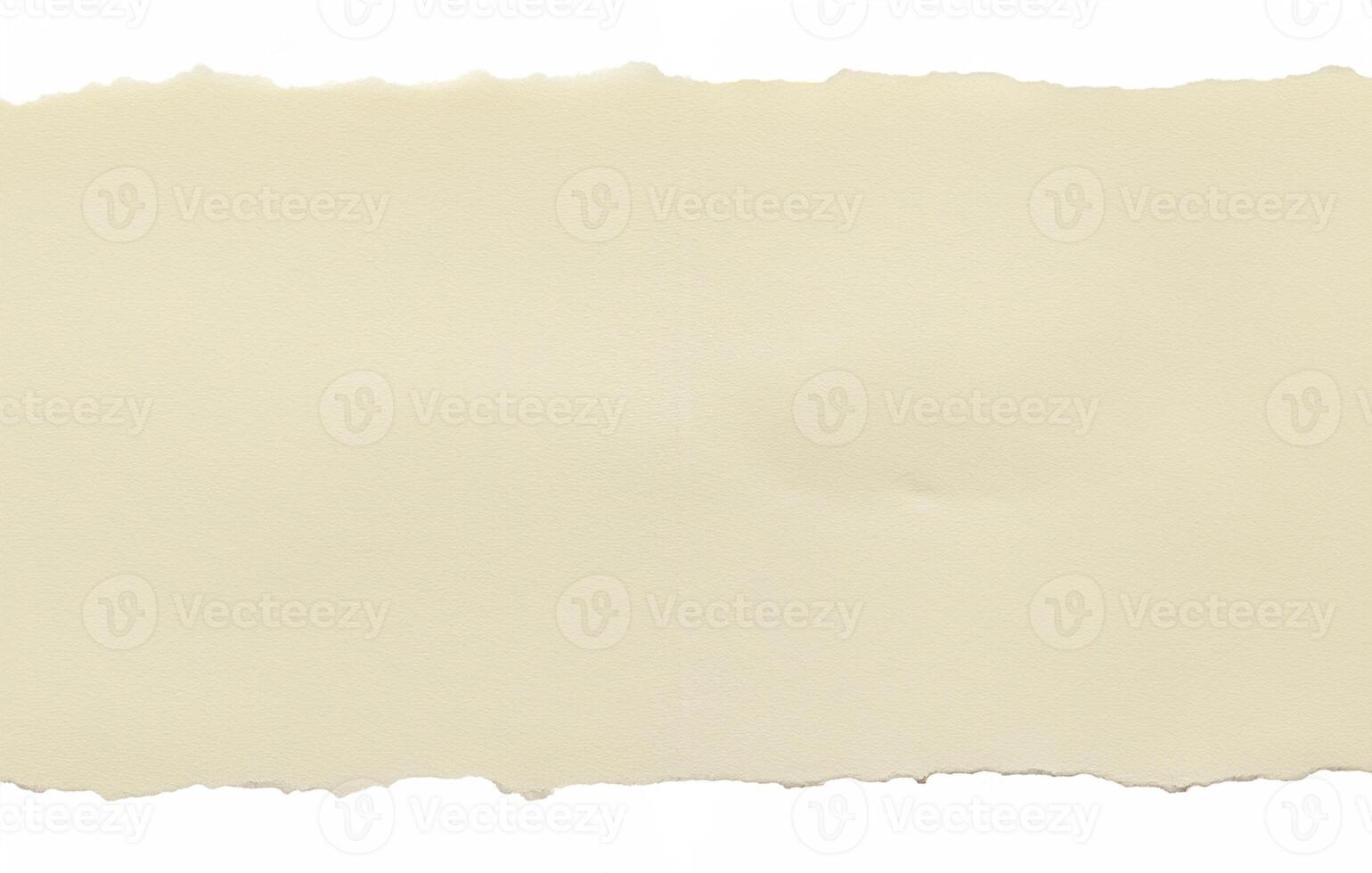 Blank brown torn note paper isolated on white background photo