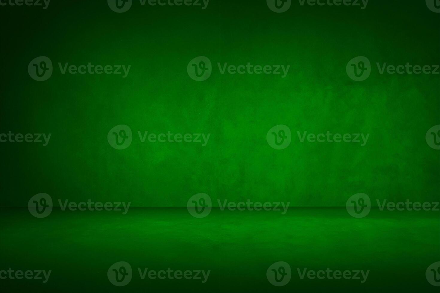 green and dark gradient studio and interior background to present product photo