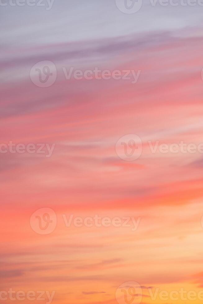 Colorful sunset clouds at dusk sky scape photo