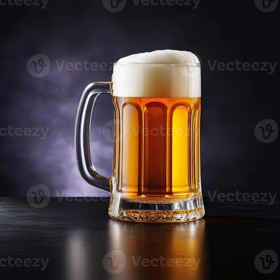 AI generated cold beer photo