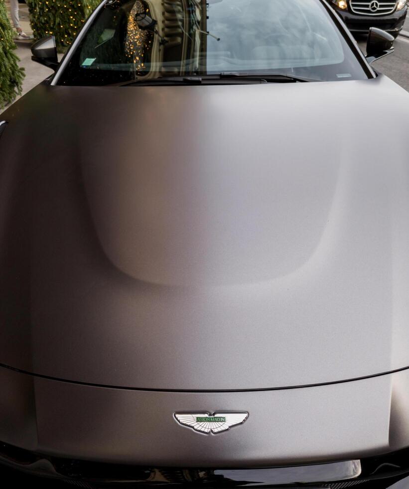 France, Paris, January 08, 2024 - Aston Martin supercar photo